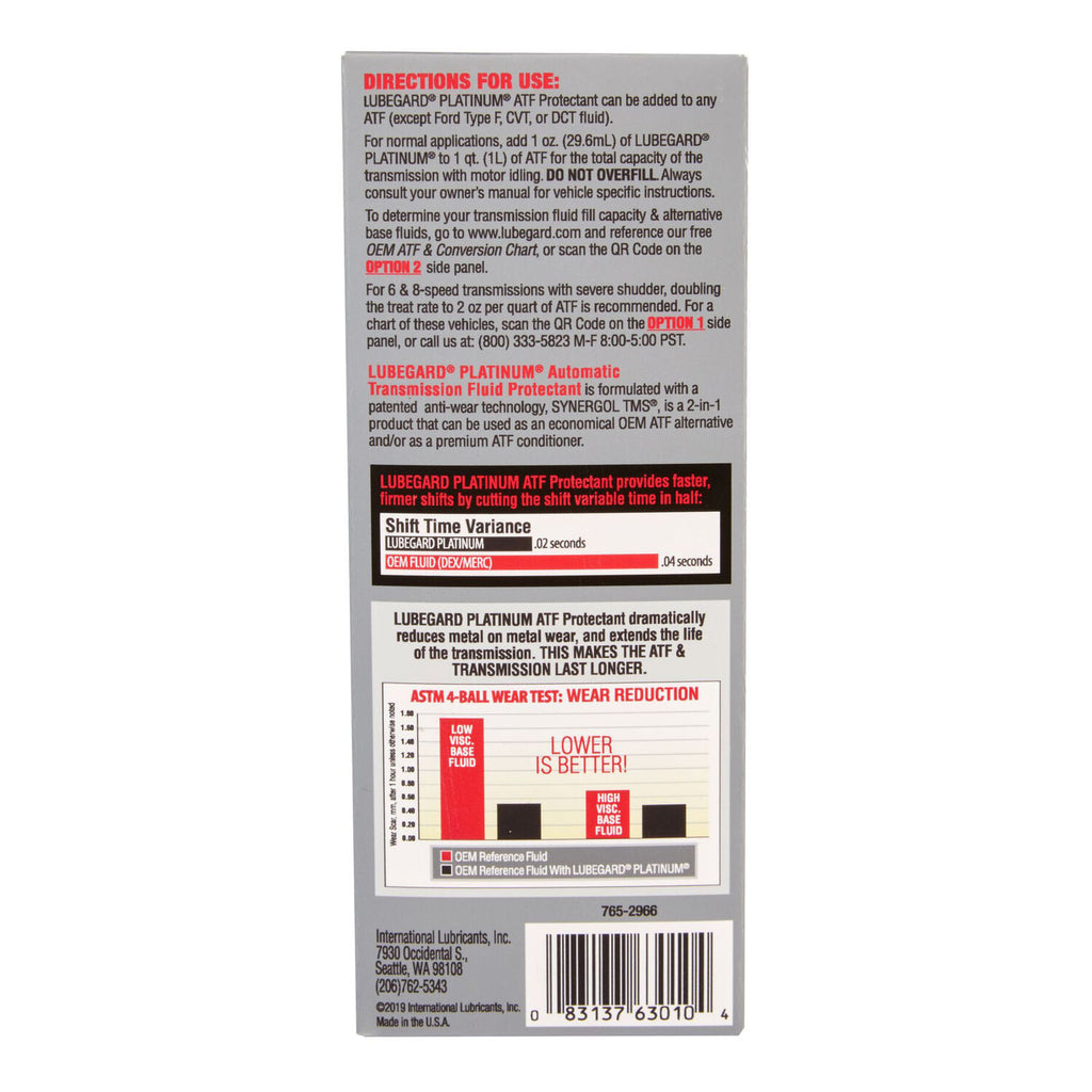 LUBEGARD - LUBEGARD PLAT ATF PROT 12/10OZ