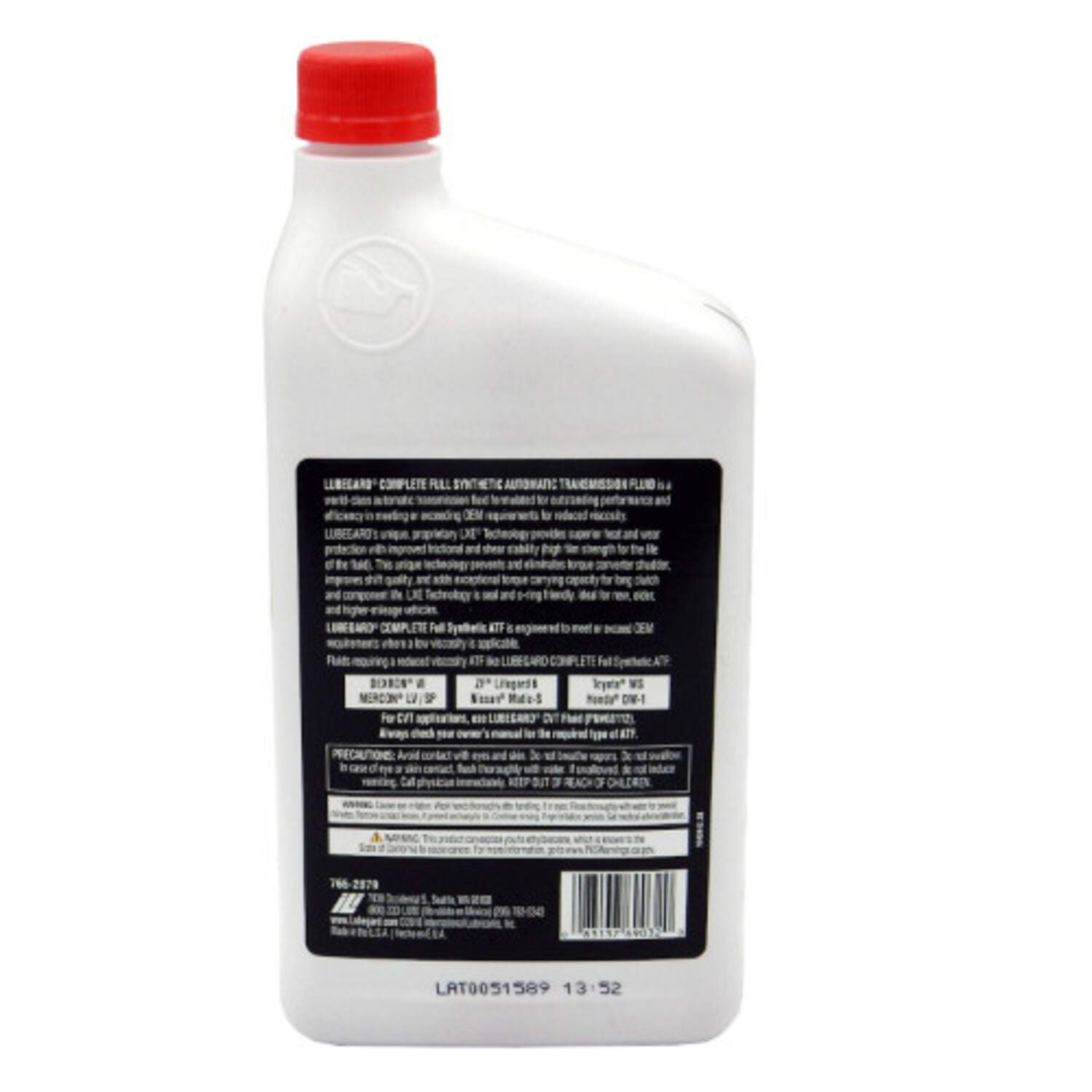 LUBEGARD - LUBEGARD SYNTHETIC ATF 6/1QT