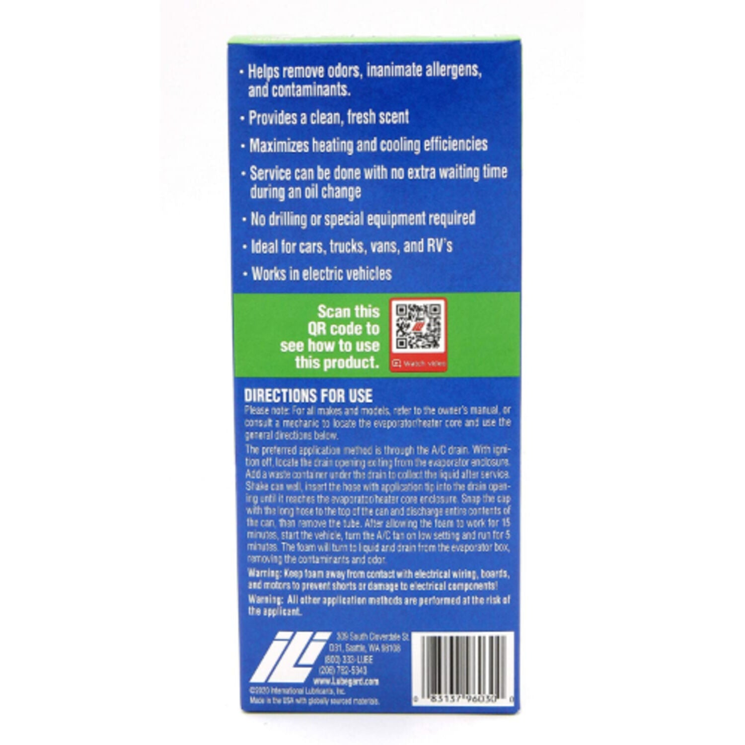 LUBEGARD - LUBEGARD EVAP FOAM CLNR 6/6OZ