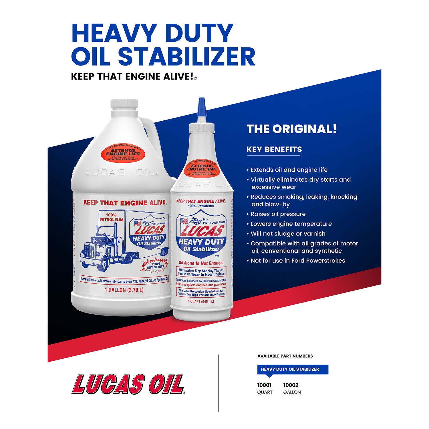 LUCAS - LUCAS HD OIL STABILIZER 4/1GAL