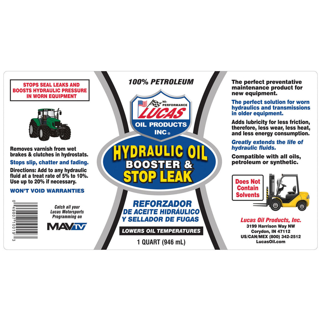 LUCAS - LUCAS HYDRLC OIL BOOSTER 12/1QT