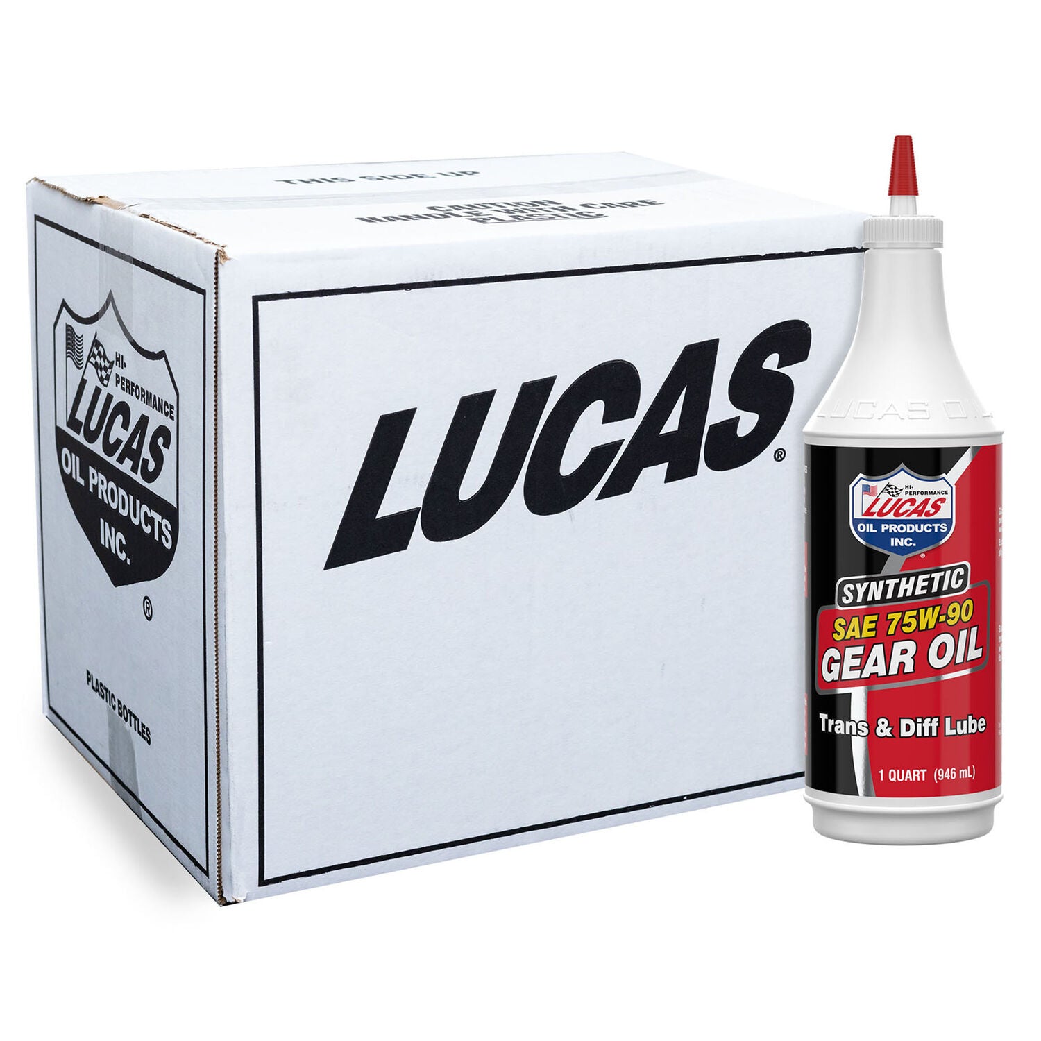 LUCAS - LUCAS SYN 75W90 GEAR OIL 12/1QT