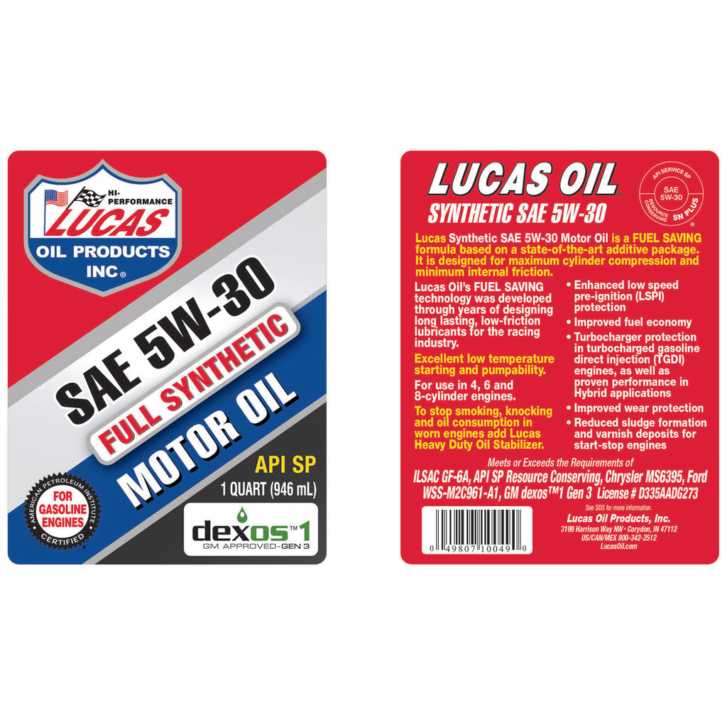 LUCAS - LUCAS FULL SYN 5W30 6/1QT