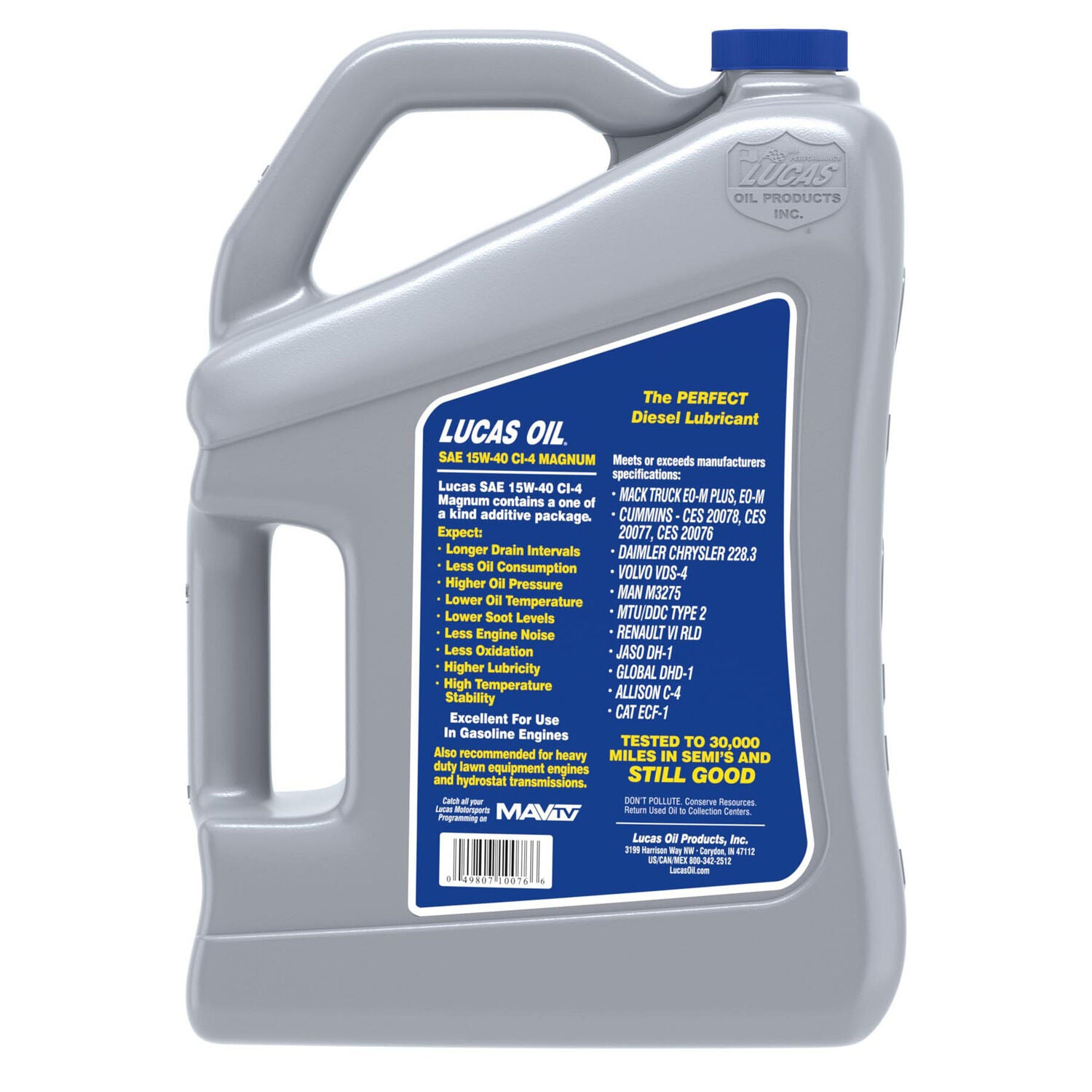 LUCAS - LUCAS 15W40 TRUCK OIL 4/1GAL
