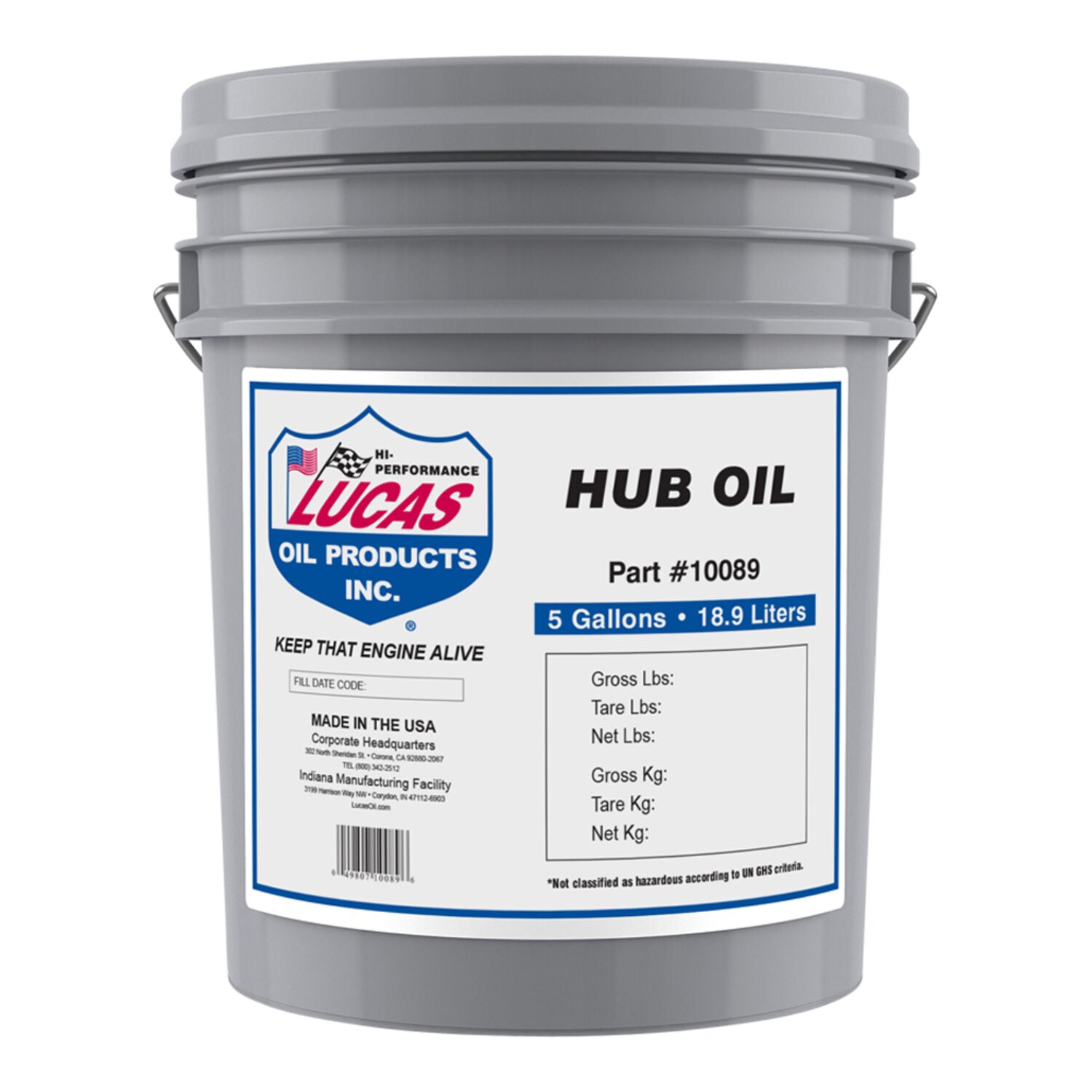 LUCAS - LUCAS HUB OIL 5 GALLON