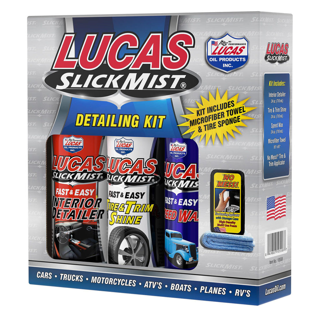 LUCAS - LUCAS SLICK MIST DETL KIT 4/CA