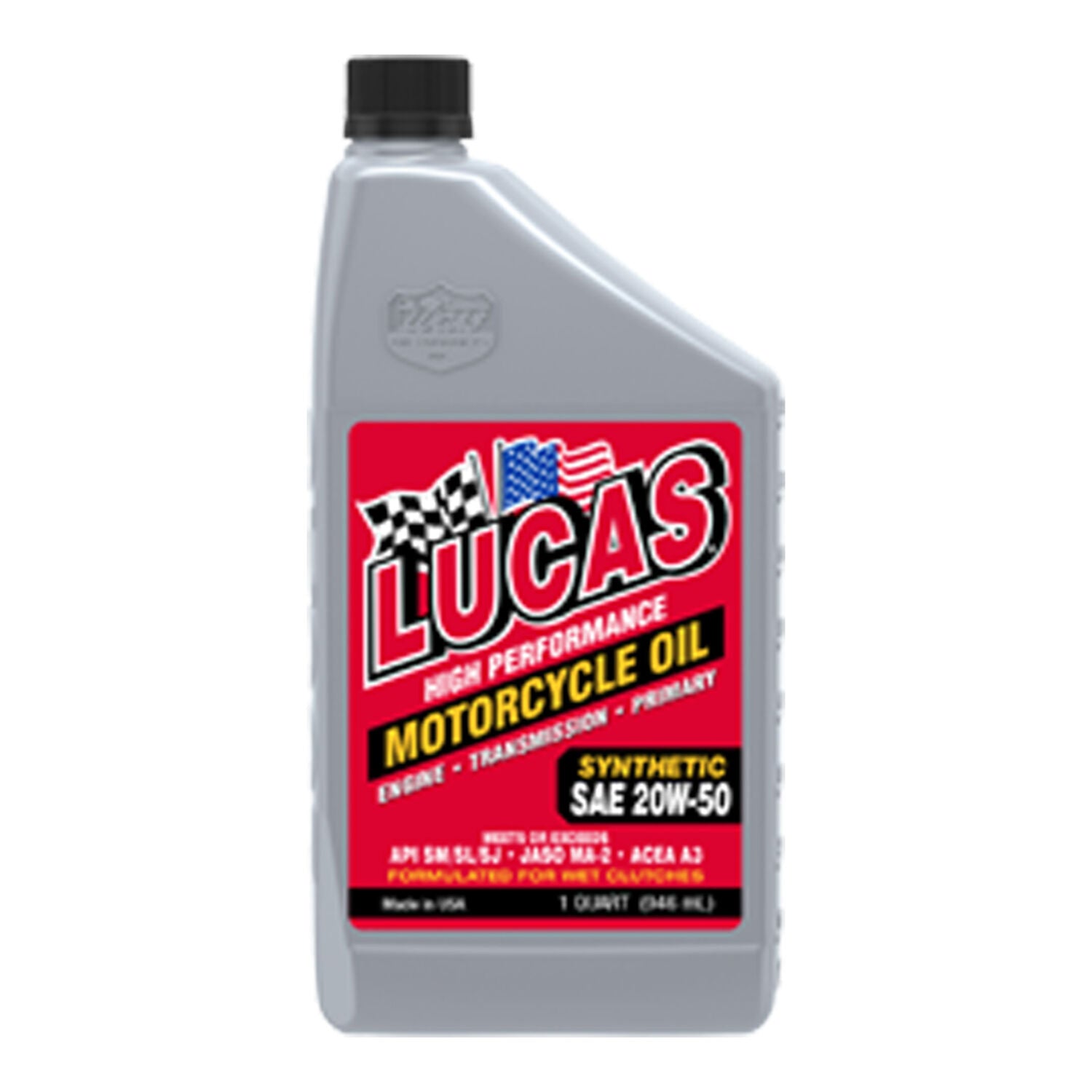LUCAS - LUCAS 20W50 SYN MOTORCYCLE 6/QT