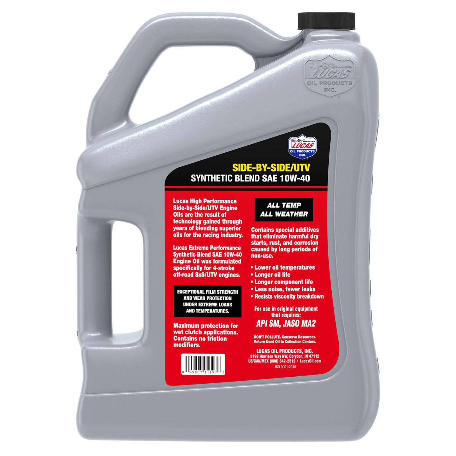 LUCAS - LUCAS SYN 10W40 SXS 4/1GAL