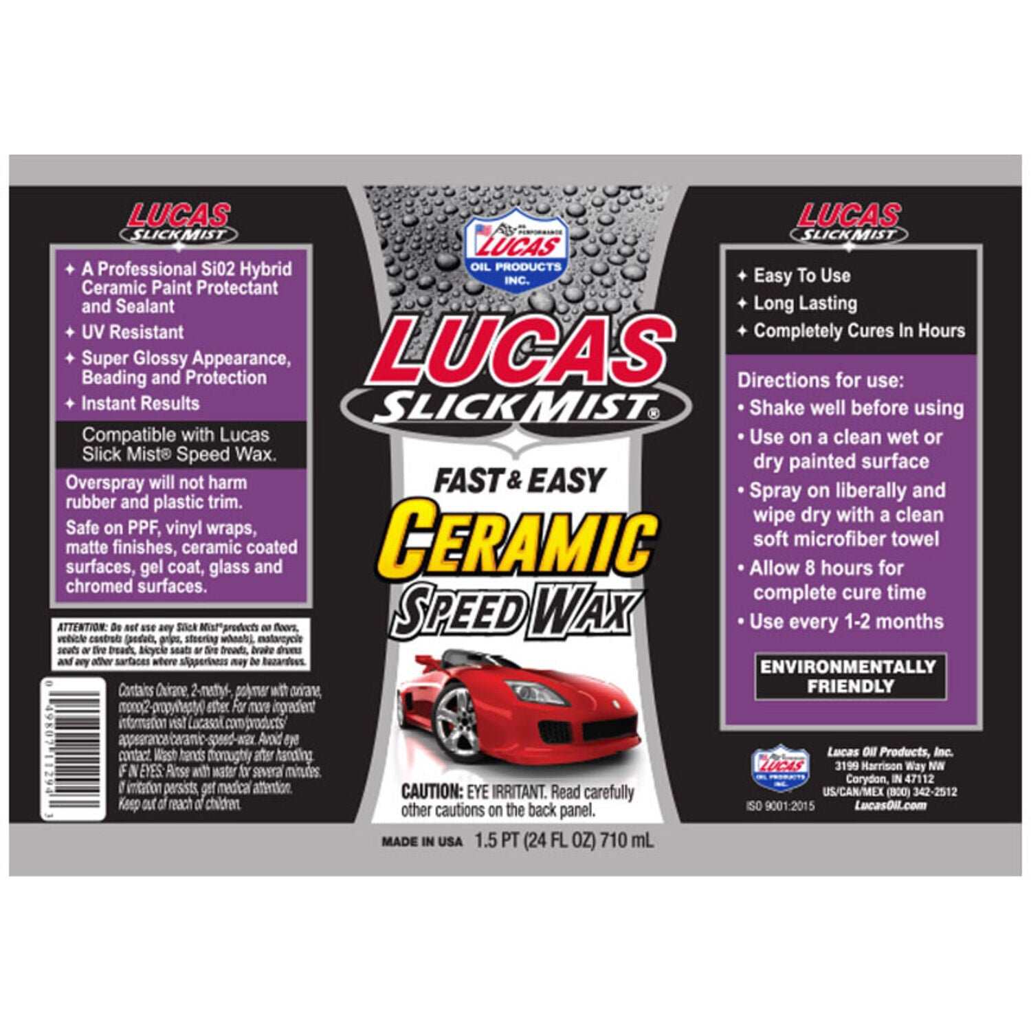 LUCAS - LUCAS SM CERAMC SPD WAX 6/24OZ