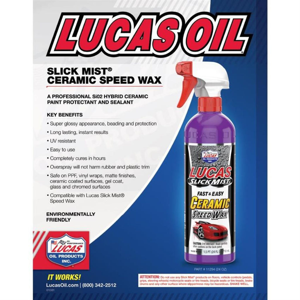 LUCAS - LUCAS SM CERAMC SPD WAX 6/24OZ