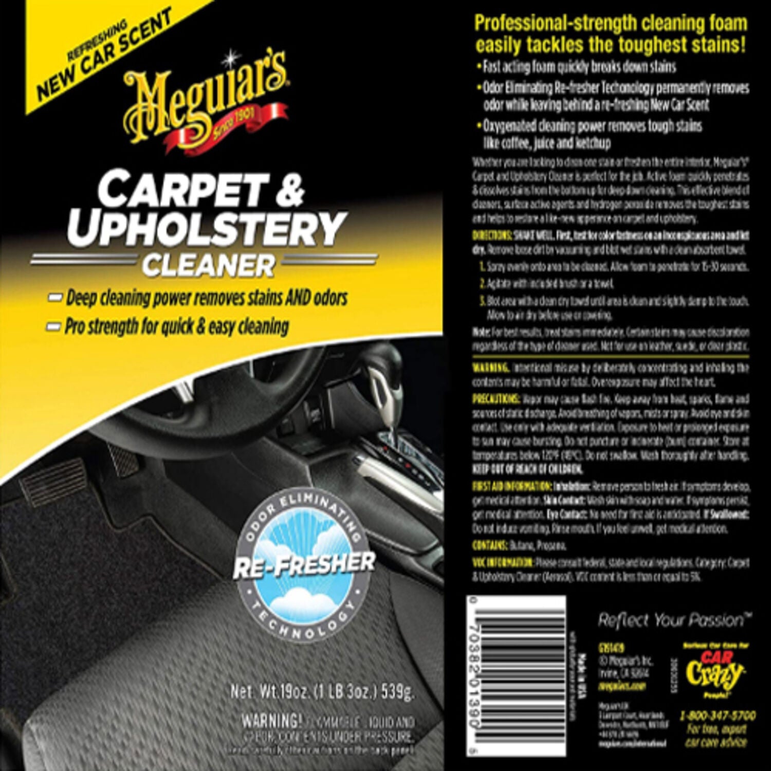 MEGUIARS - MEGUIARS CARP/UPHOL CLNR 6/19OZ