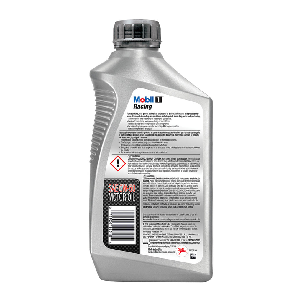 MOBIL 1 - MOBIL 1 RACING TRAC 0W50 6/1QT