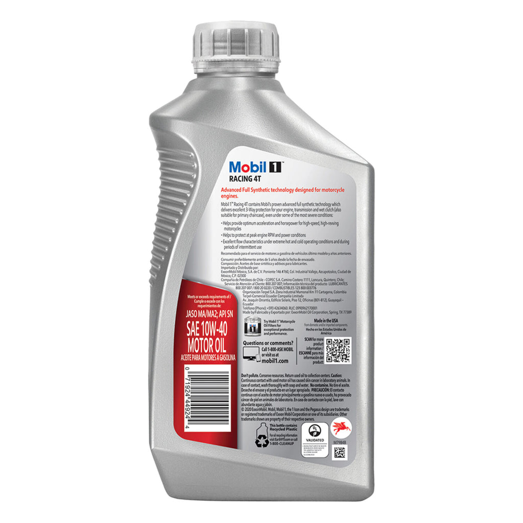 MOBIL 1 - MOBIL 1 RACI MC 4T 10W40 6/1QT