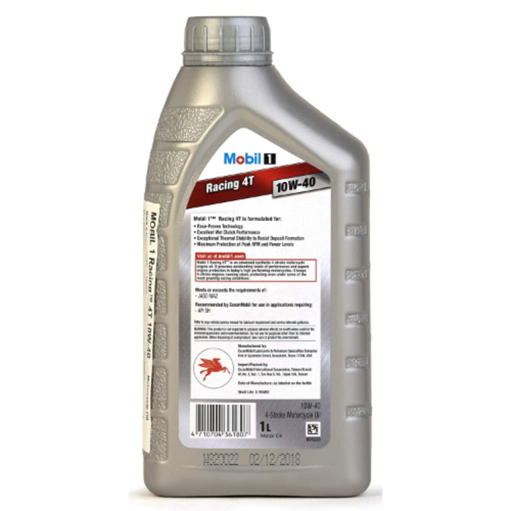 MOBIL 1 - MOBIL 1 RACI MC 4T 10W40 6/1QT