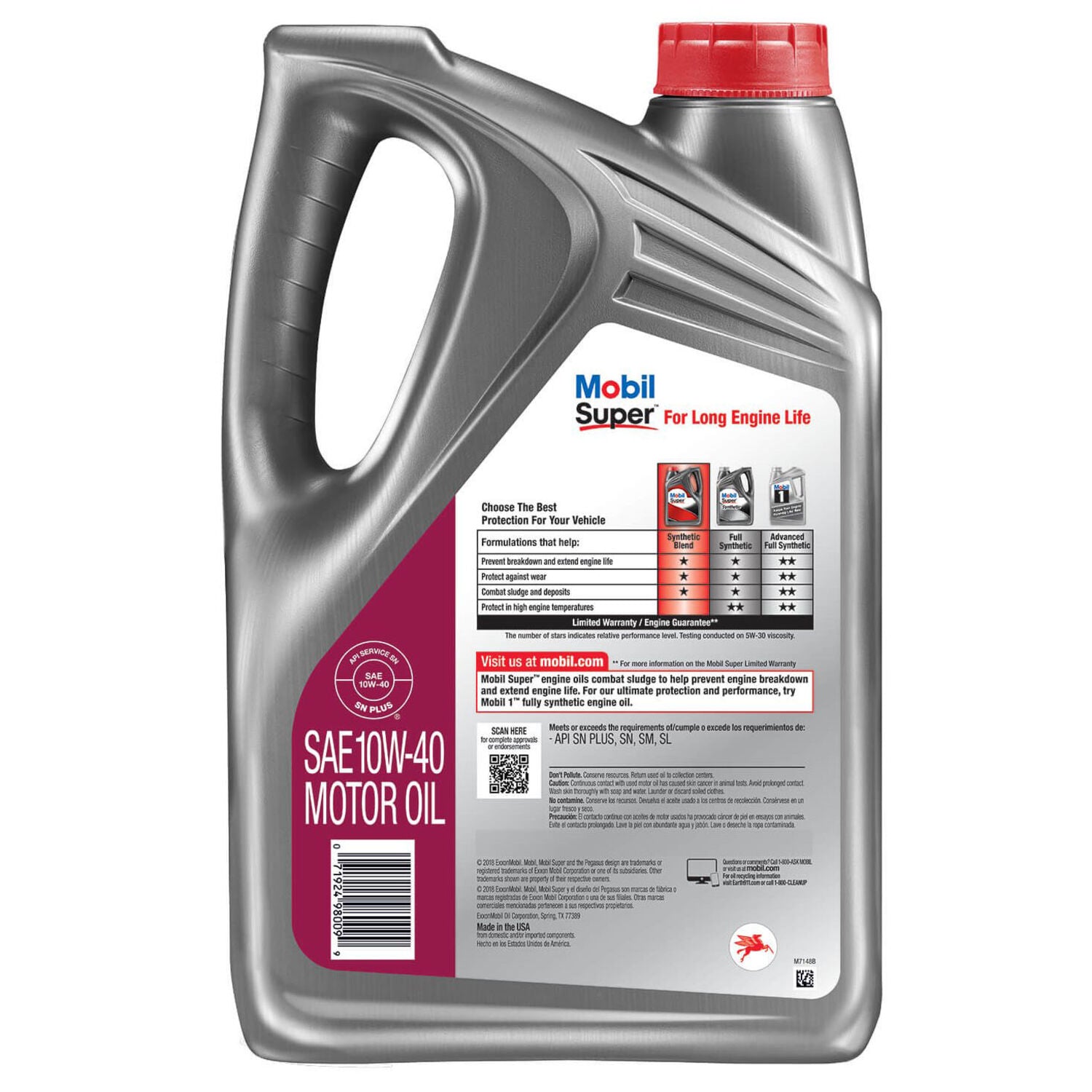 MOBIL - MOBIL SUPER 10W40 3/5QT