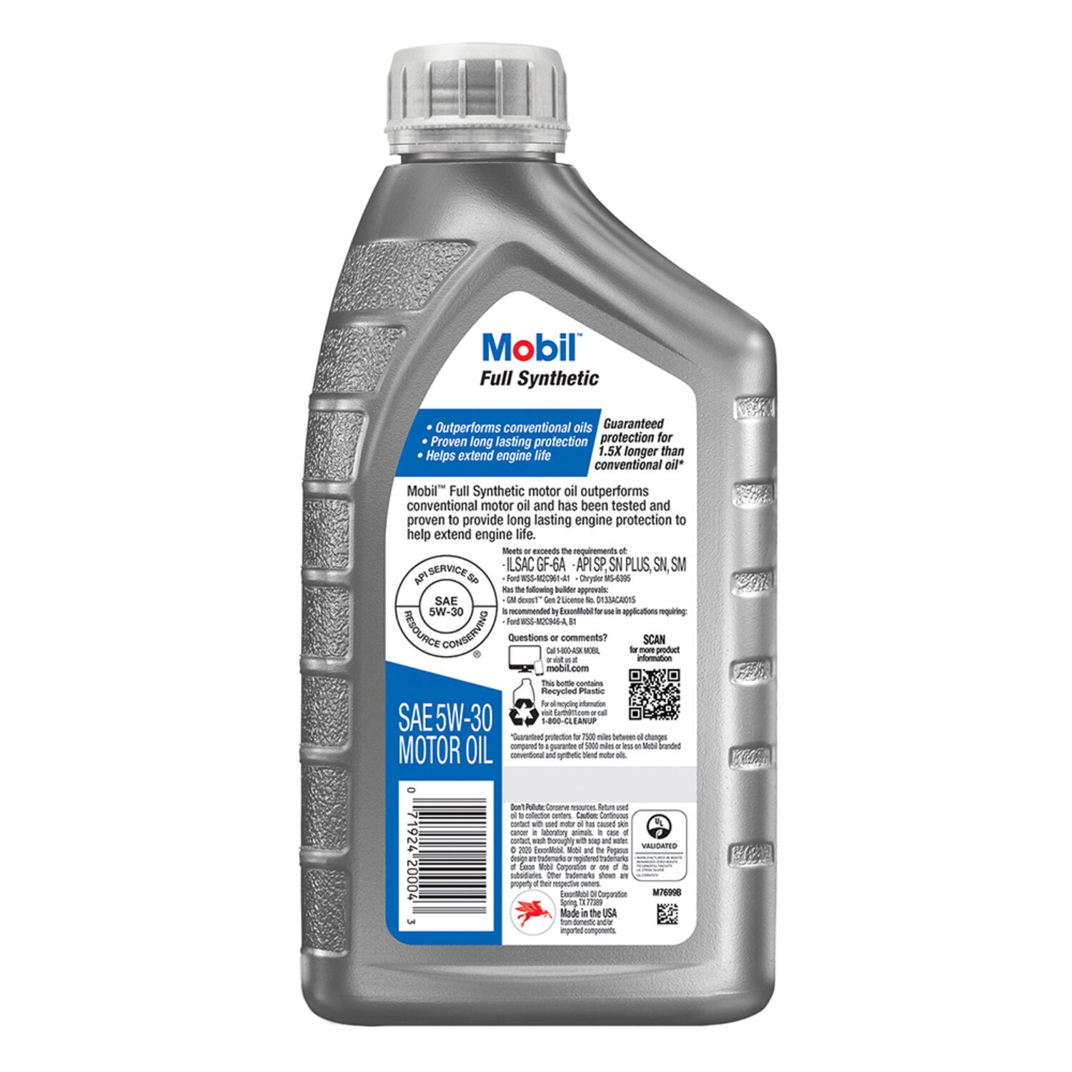 MOBIL - MOBIL FULL SYN 5W30 6/1QT