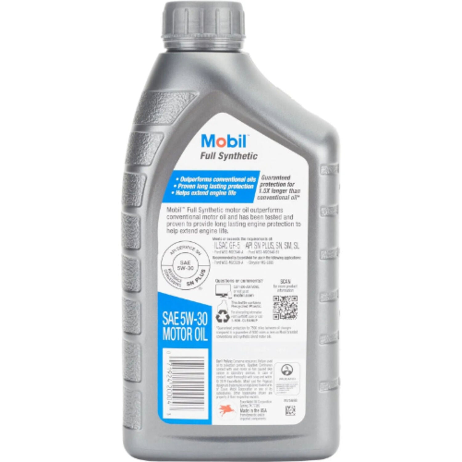 MOBIL - MOBIL FULL SYN 5W30 6/1QT