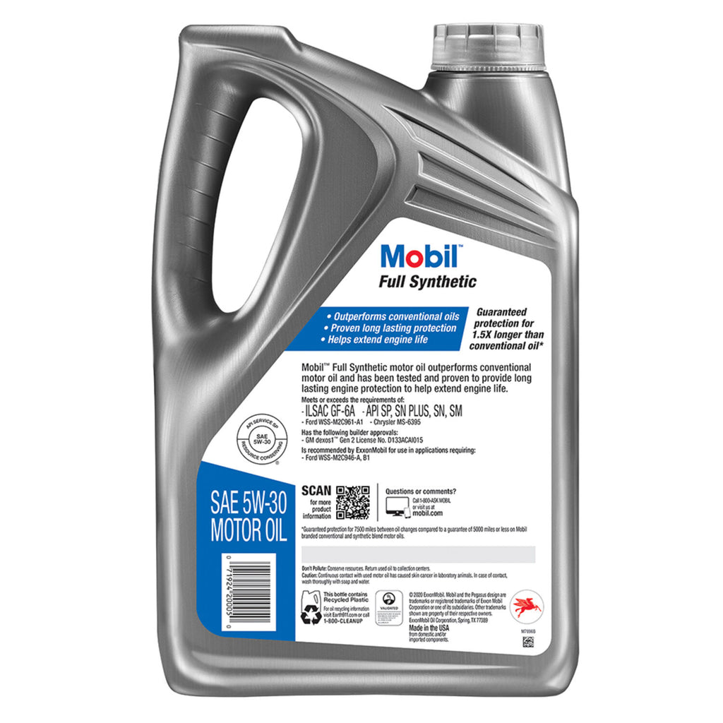 MOBIL - MOBIL FULL SYNTHETC 5W30 3/5QT