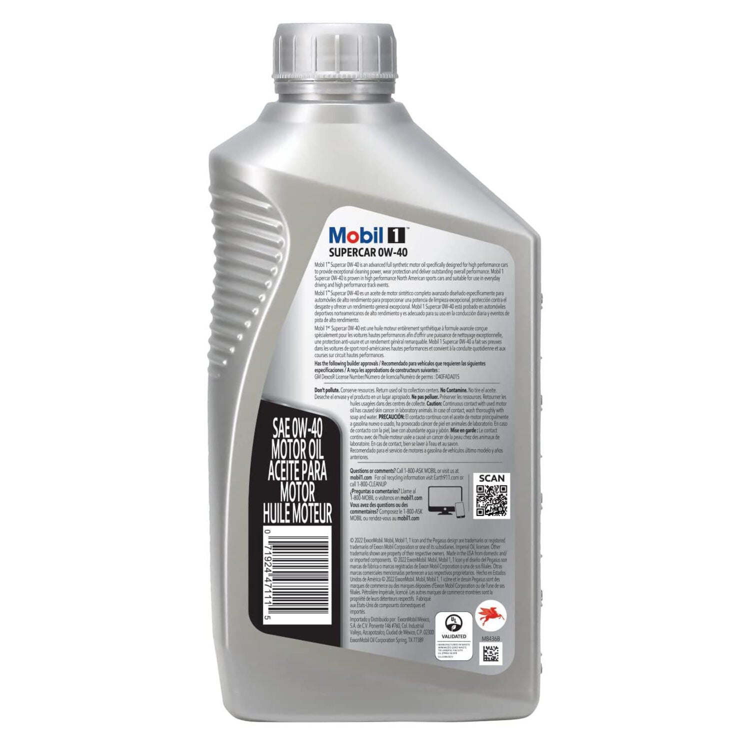 MOBIL 1 - MOBIL 1 SUPERCAR 0W40 6/1QT
