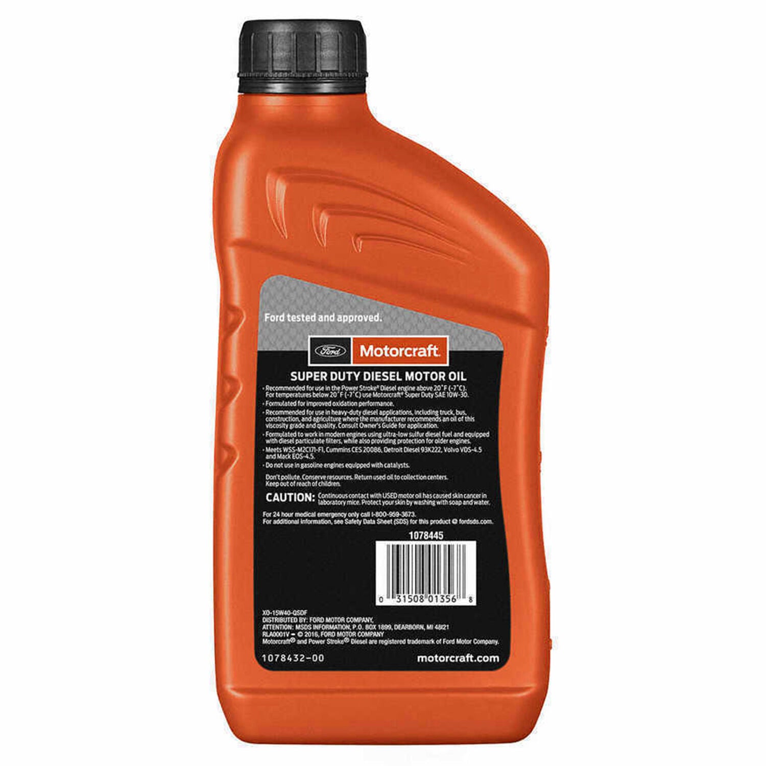 MOTORCRAFT - MOTORCRAFT SUPER 15W40 12/1QT
