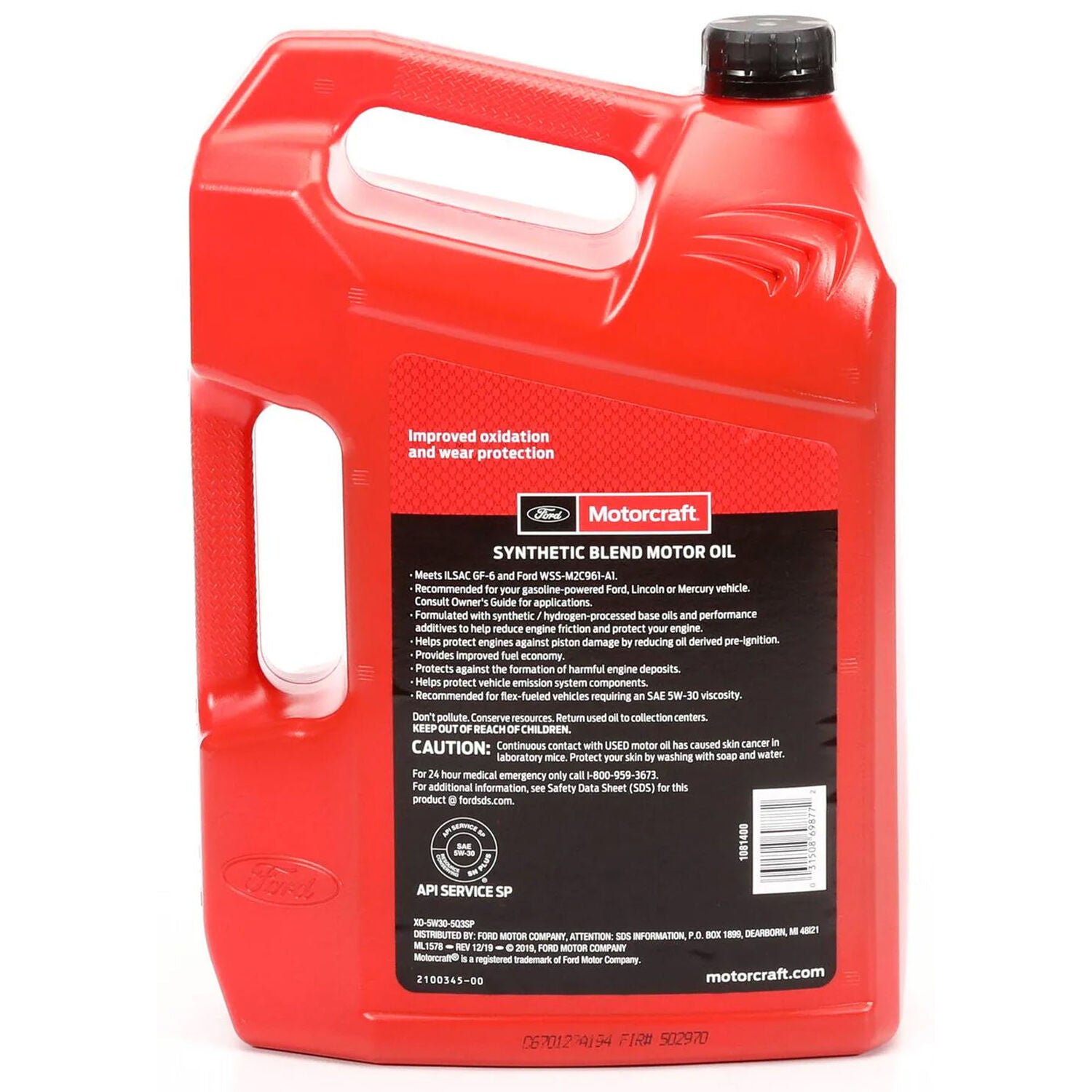 MOTORCRAFT - MOTORCRAFT SYN BL 5W30 3/5QT