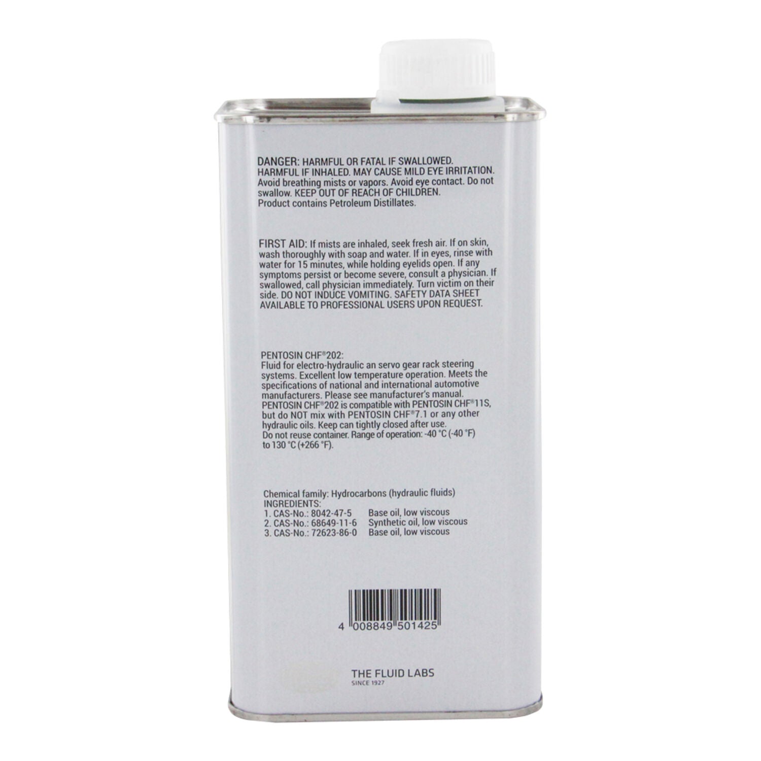 PENTOSIN - PENTOSIN CHF202 HYD FLUID 6/1L