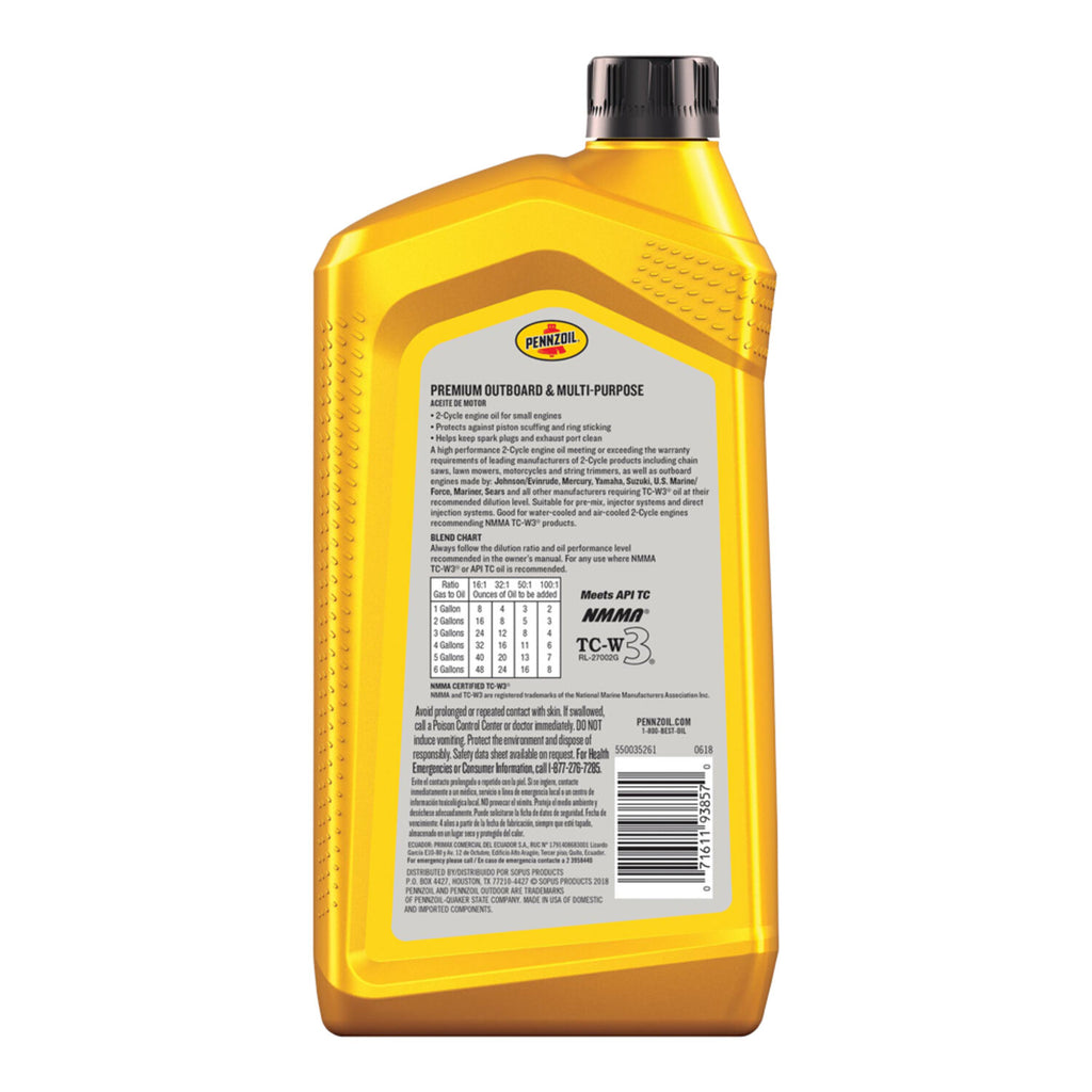 VALVOLINE - VALVOLINE 2CYCLE 50:1 6/1QT