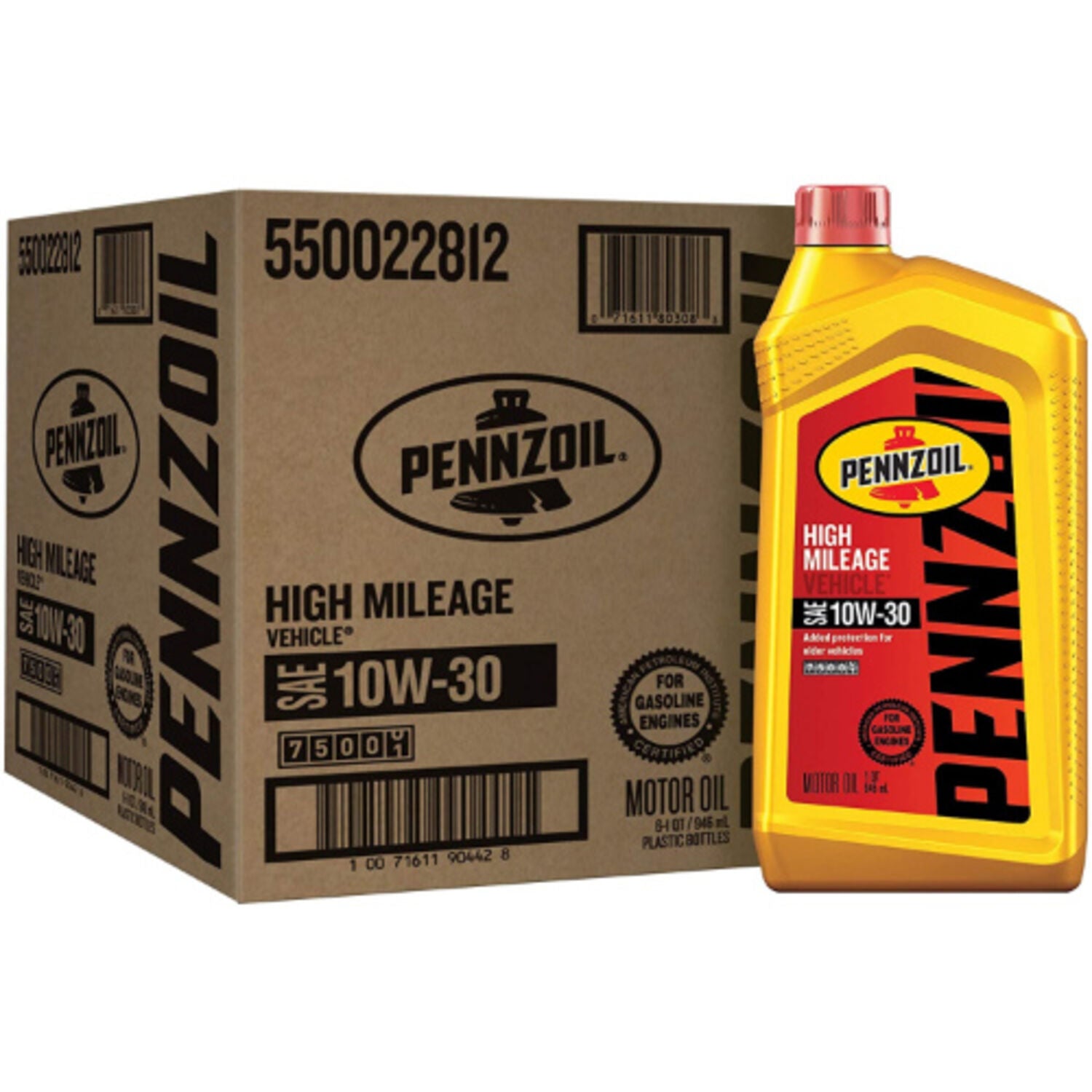 PENNZOIL - PENZ PLAT HIGH MILE 10W30 6/1QT