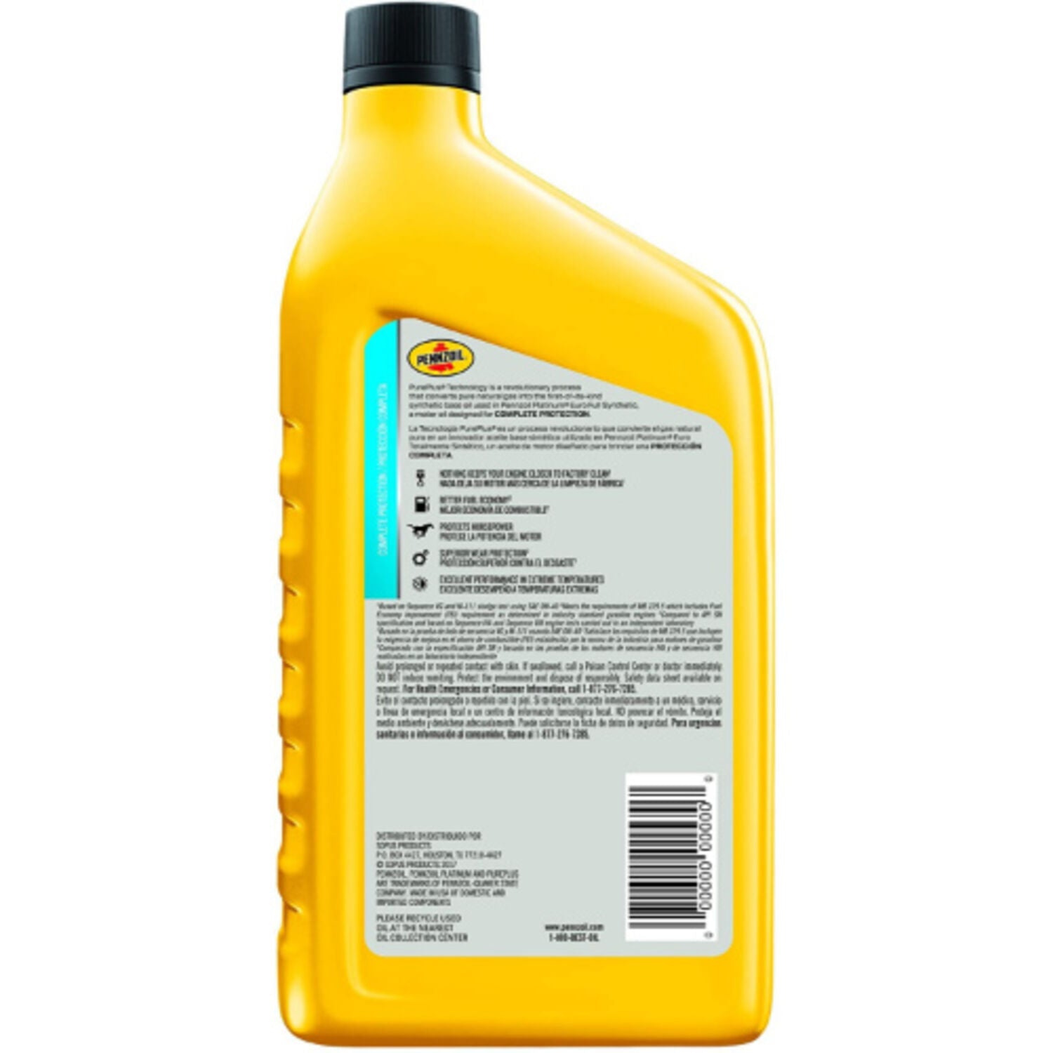 PENNZOIL - PENZ PLAT EURO SYN 0W40 6/1QT