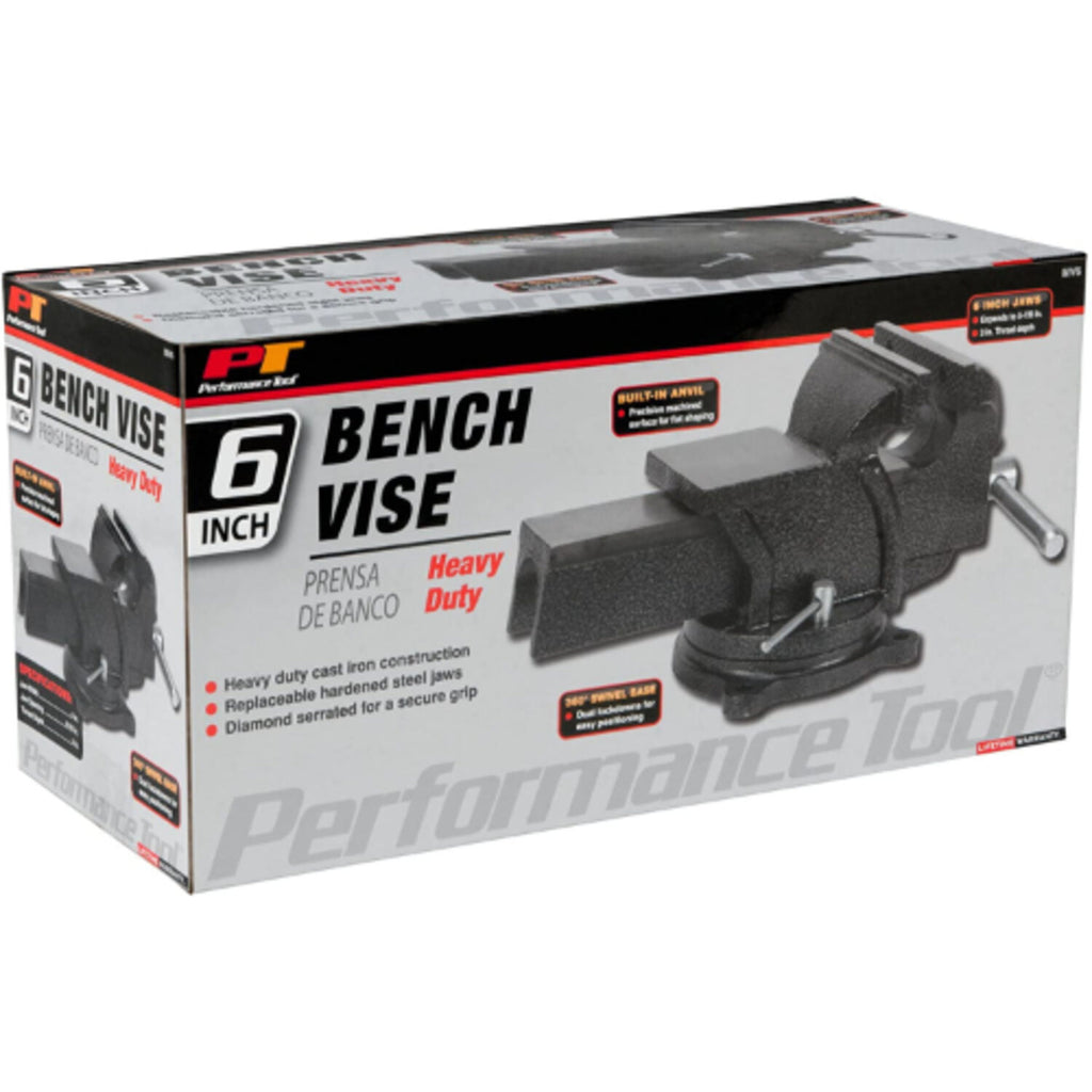 PERFORMANCE TOOL - PERF TOOL BENCH VISE 6"