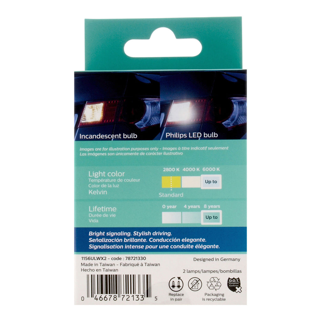 PHILIPS - PHILIPS 1156 ULTINON LED 2/BX