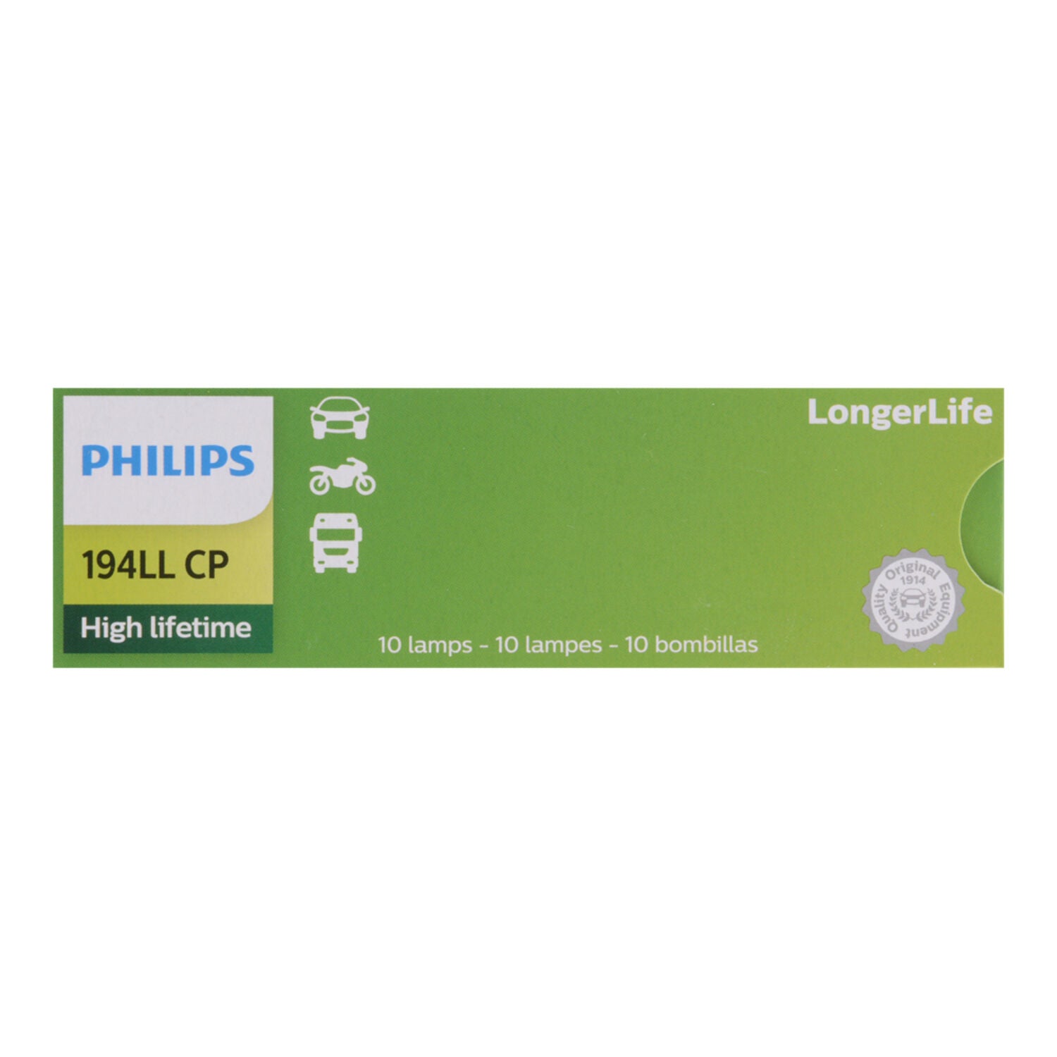 PHILIPS - PHIL LNGRLF MINI BULB 194LLCP