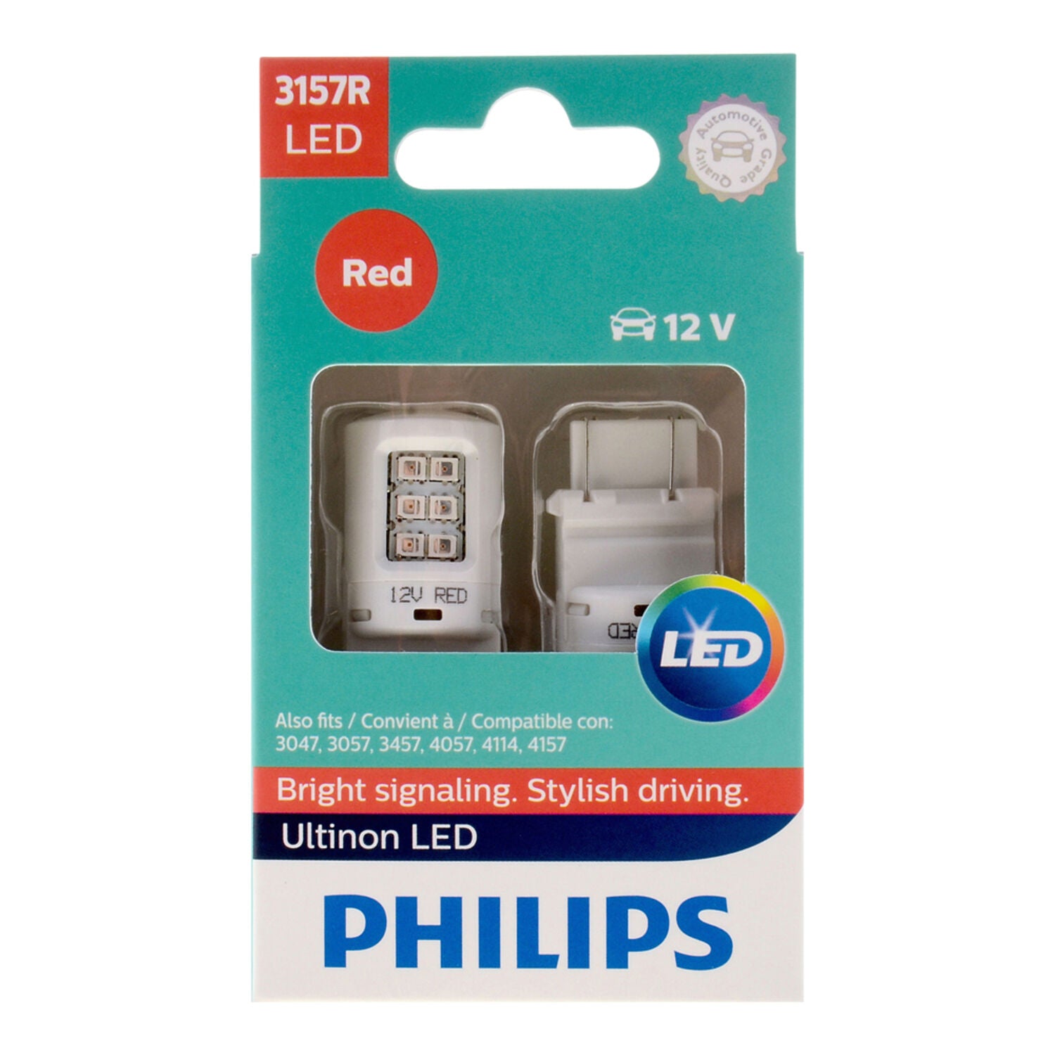 PHILIPS - PHIL 3157 ULTINON LED RED 2/BX