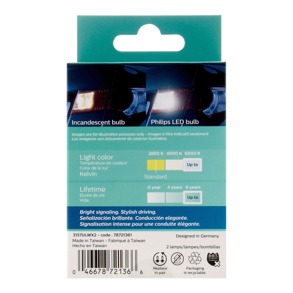 PHILIPS - PHILIPS 3157 ULTINON LED 2/BX
