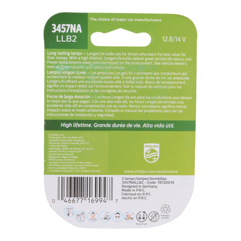 PHILIPS - PHILIPS LONG LIFE MIN BULBS 2/C