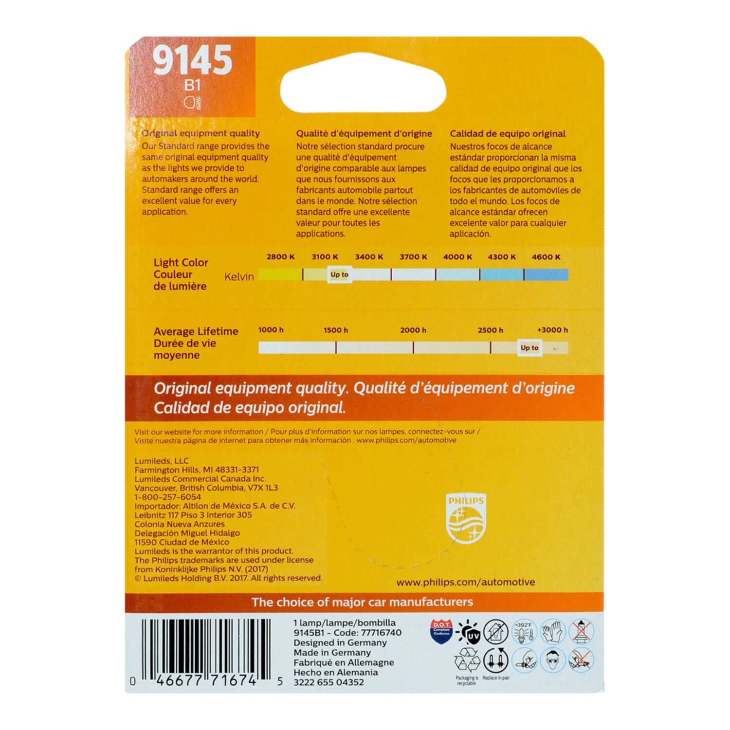 PHILIPS - HALOGEN MINIATURE BULB (H10)