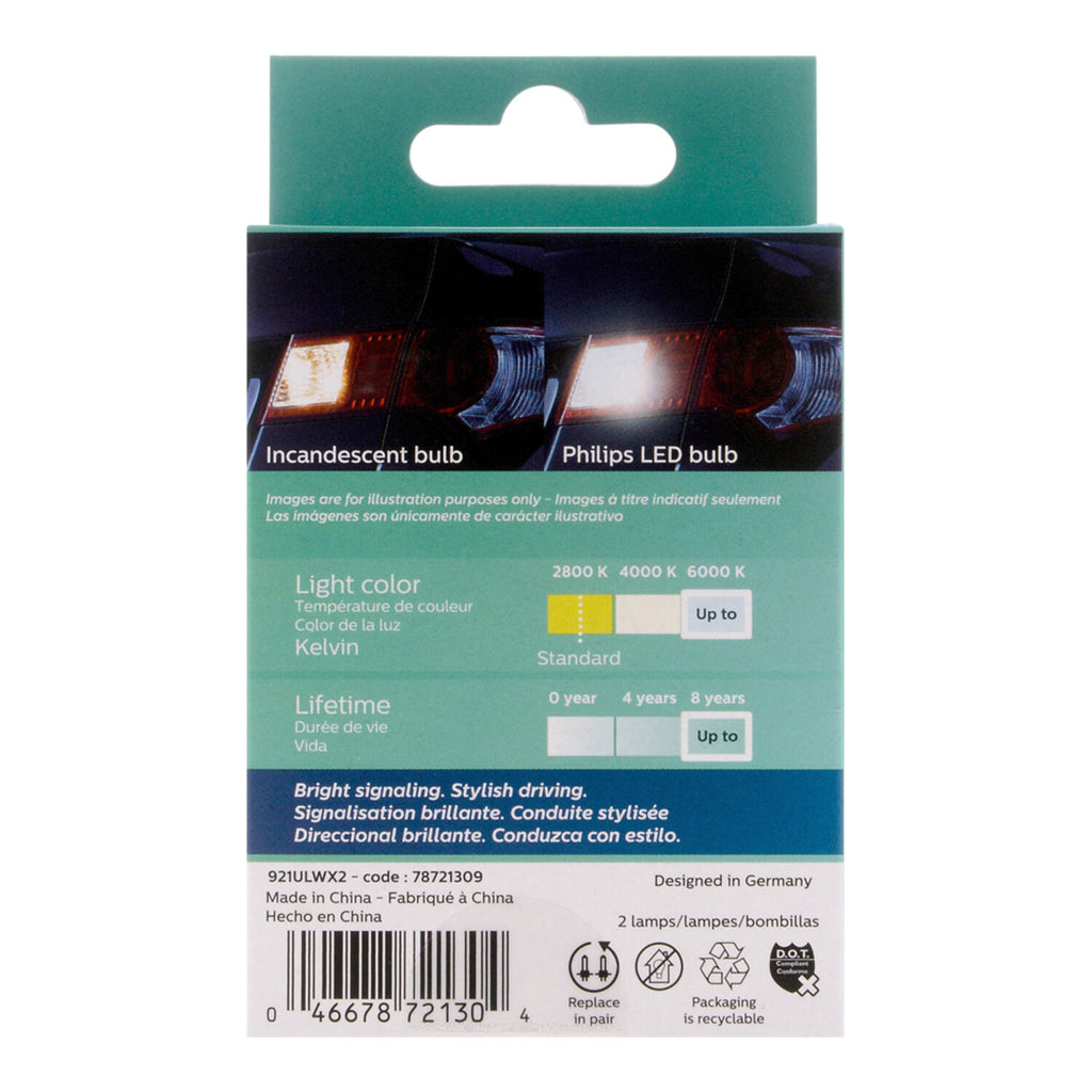 PHILIPS - PHILIPS 921 ULTINON LED 2/BX