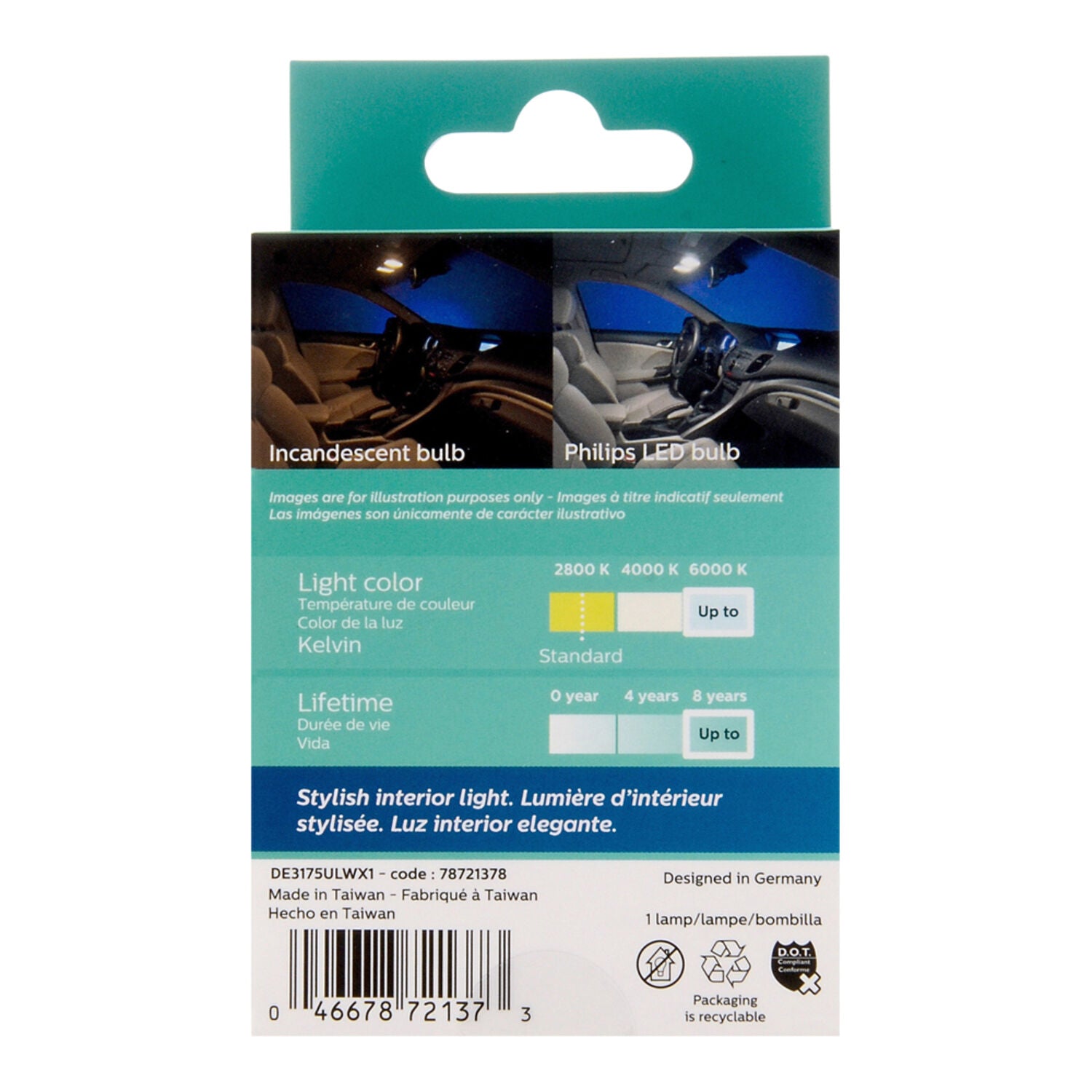 PHILIPS - PHILIPS DE3175 ULTINON LED 1/BX
