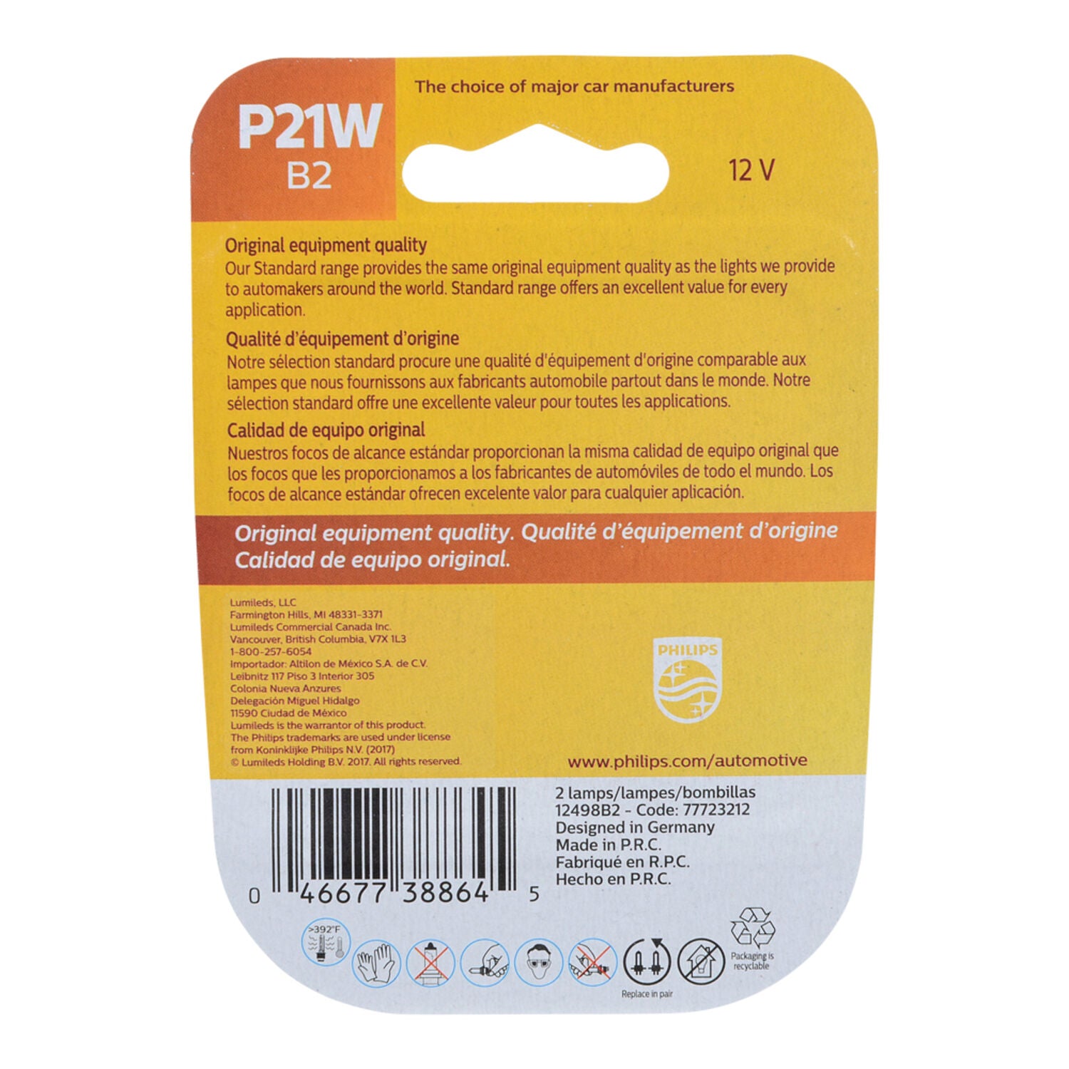 PHILIPS - PHIL STANDARD MINI BULB 2/PK