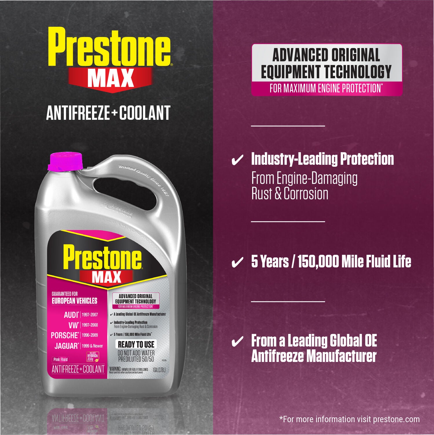 PRESTONE - PRES MAX EURO PINK 50/50 6/1GL