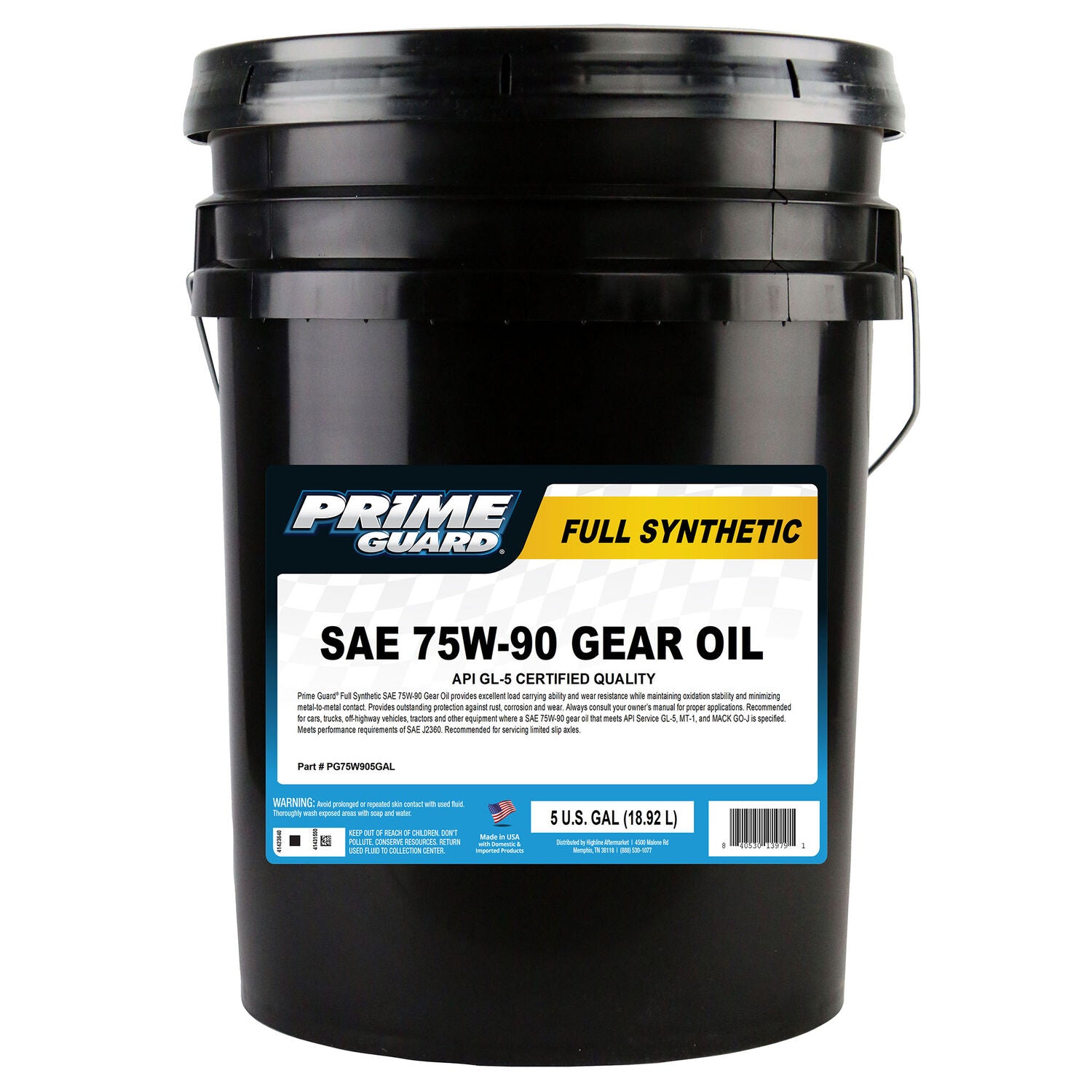 PRIME GUARD - PRIME SYN 75W90 GEAR OIL 5GAL