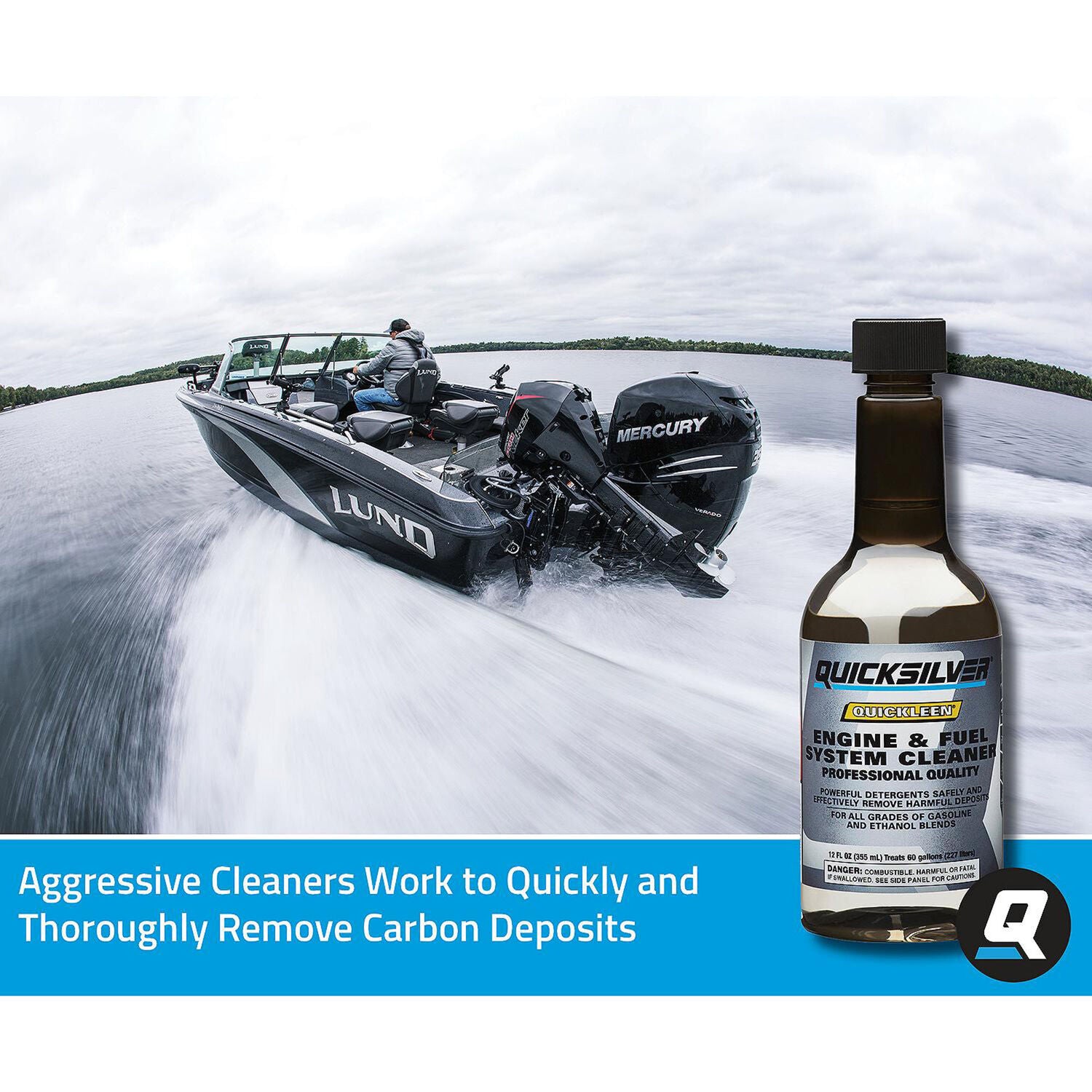 QUICKSILVER - QUICKLEEN ENG/FUEL CLNR 12/12OZ