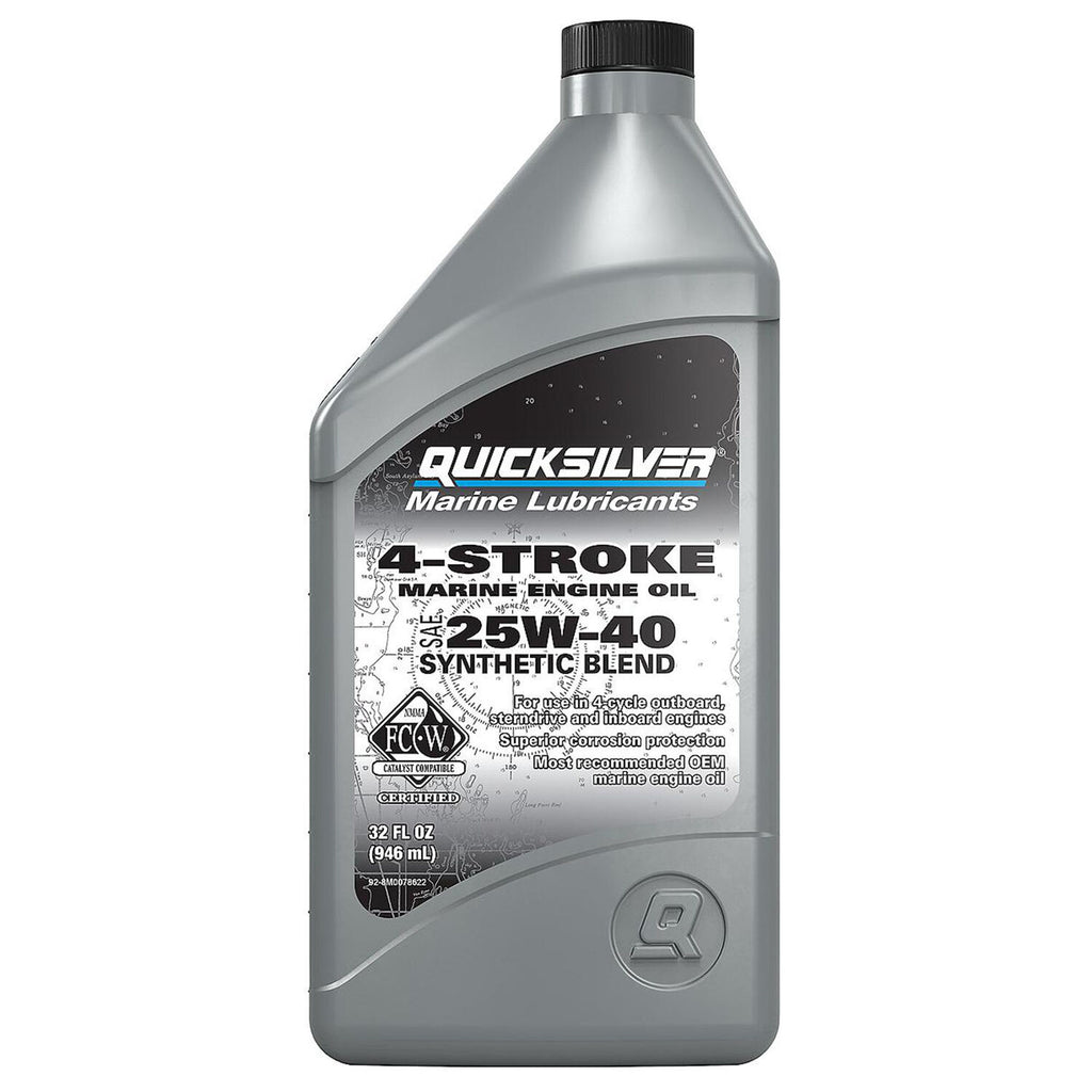 QUICKSILVER - QUICKSLVR SYN BL 4T 25W40 6/1QT