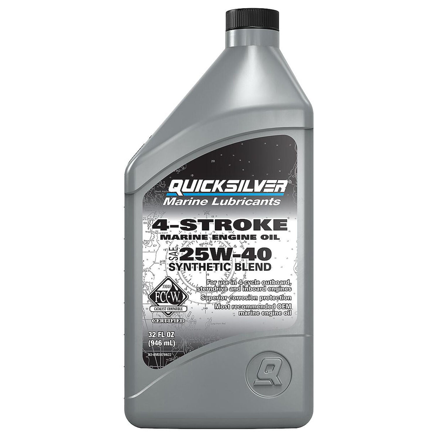 QUICKSILVER - QUICKSLVR SYN BL 4T 25W40 6/1QT