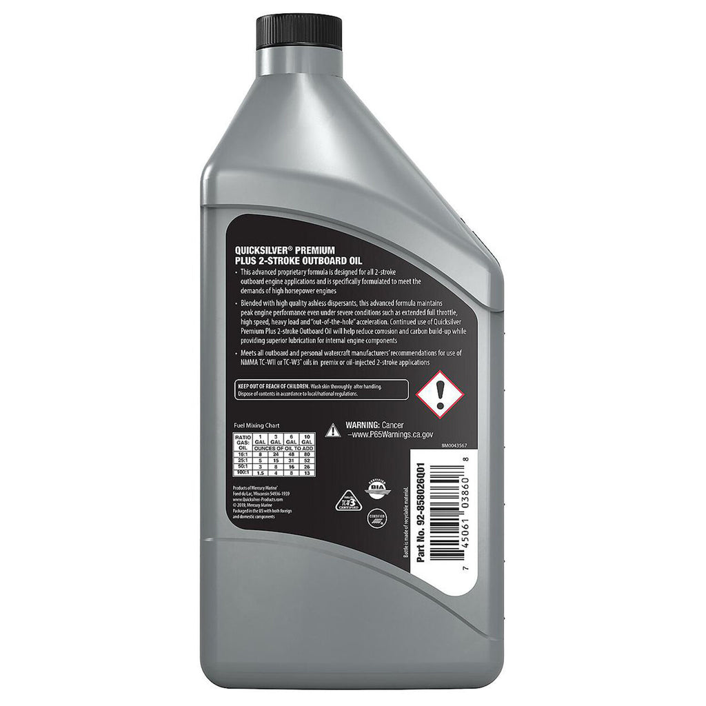 QUICKSILVER - MERC PREMPLUS 2-CYCLE OIL 6/1QT
