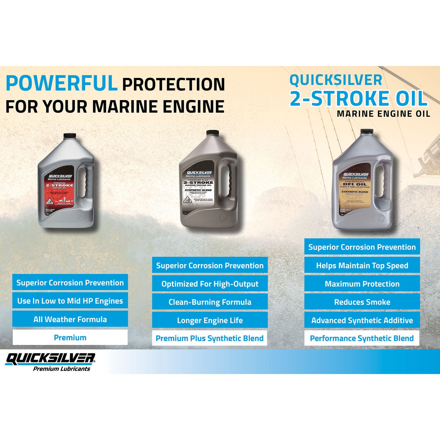 QUICKSILVER - MERC PREMPLUS 2-CYCLE OIL 6/1QT