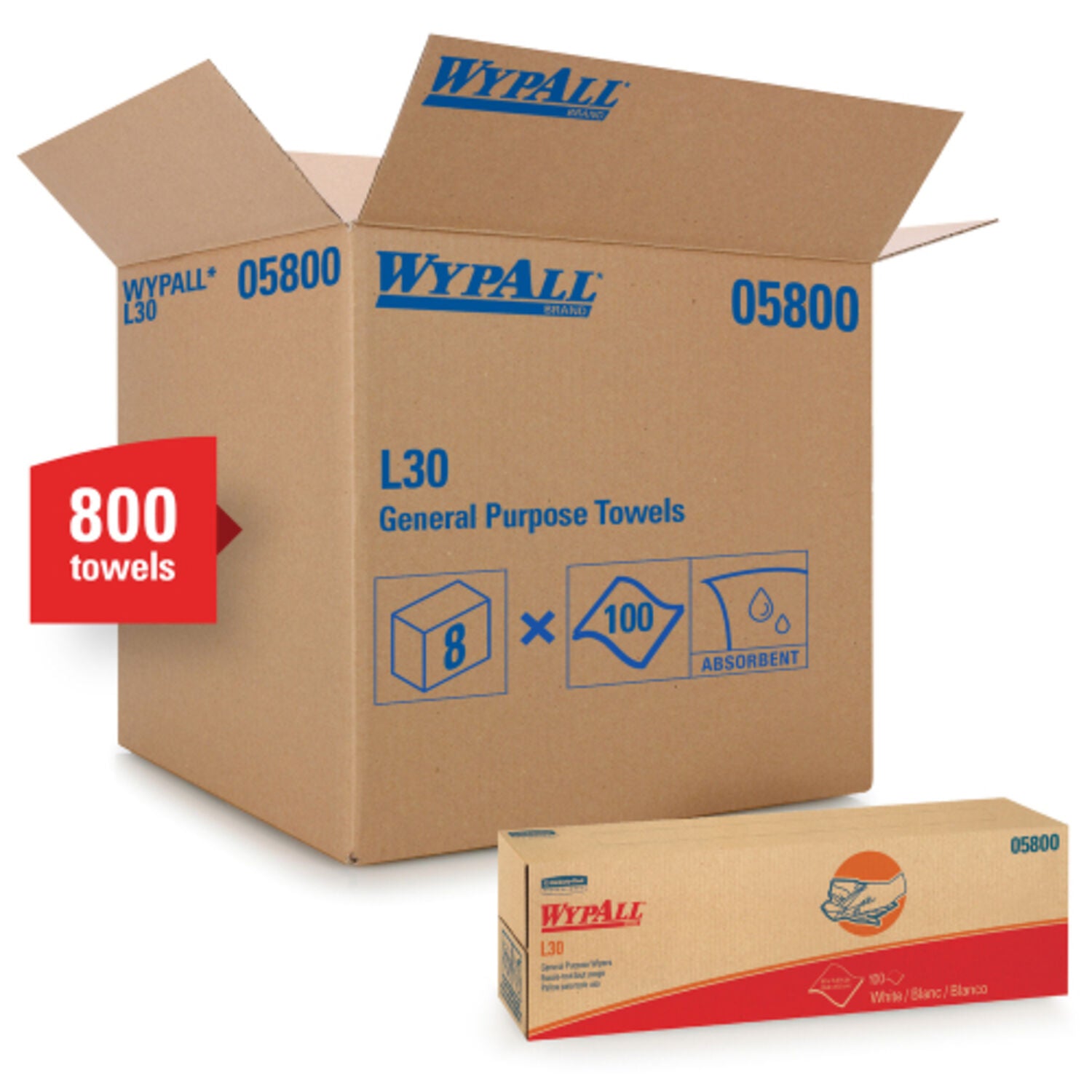 SCOTT - WYPALL L30 WP IN A BOX WT 100CT