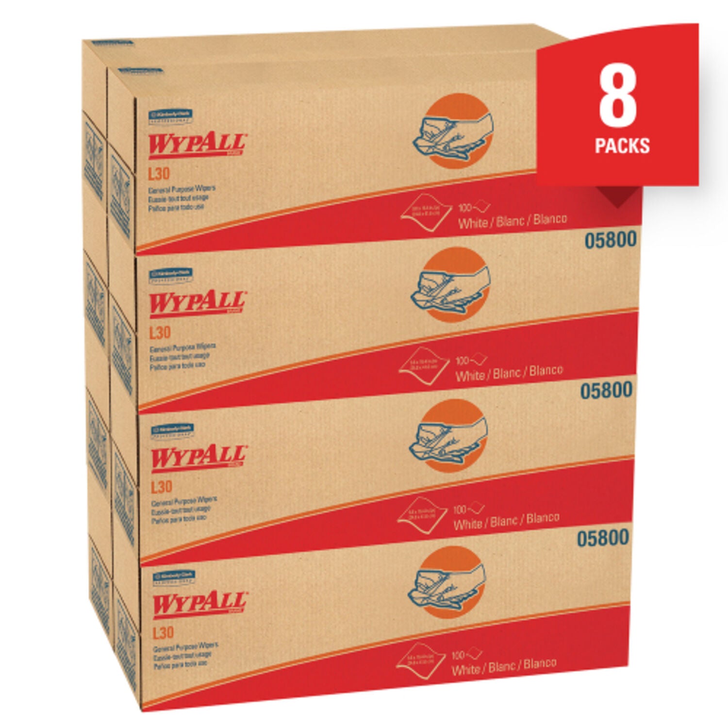 SCOTT - WYPALL L30 WP IN A BOX WT 100CT