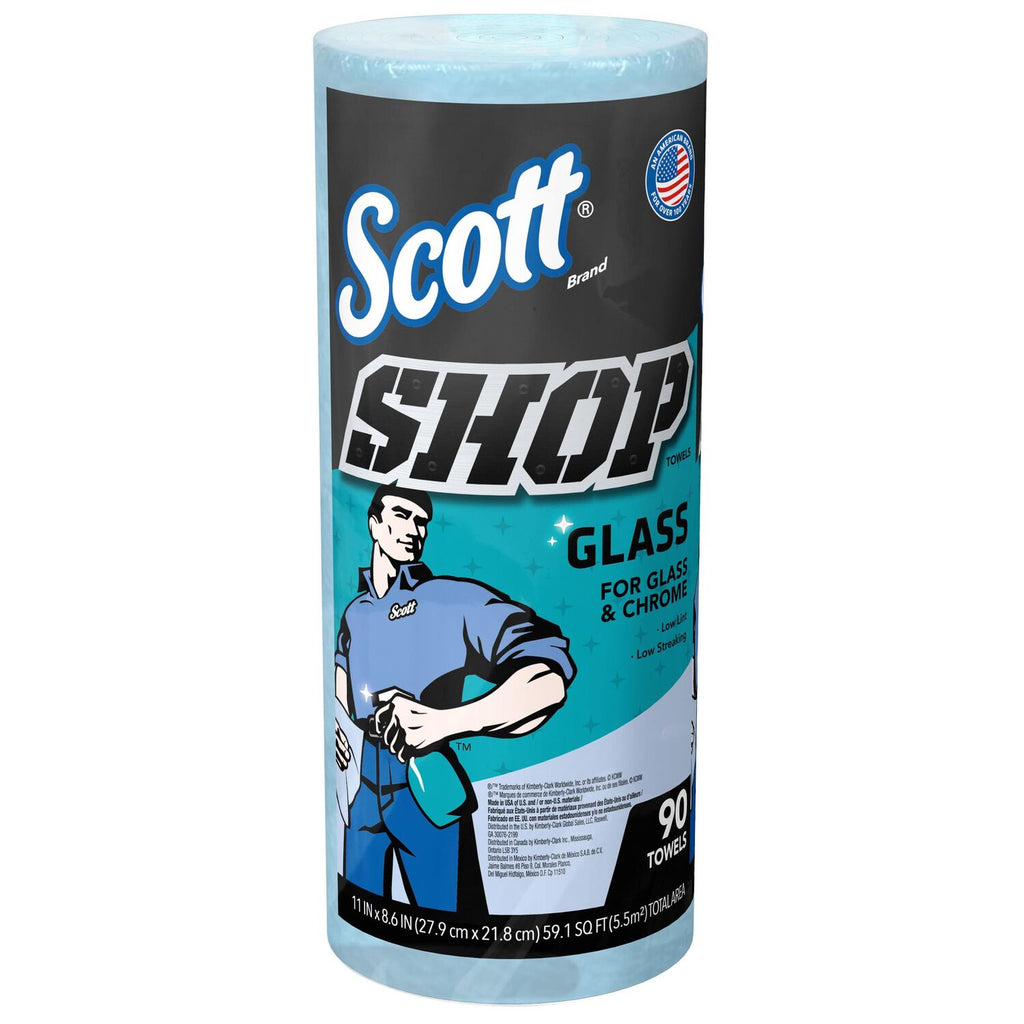 SCOTT - SCOTT GLASS TOWEL ROLL BLU 90CT