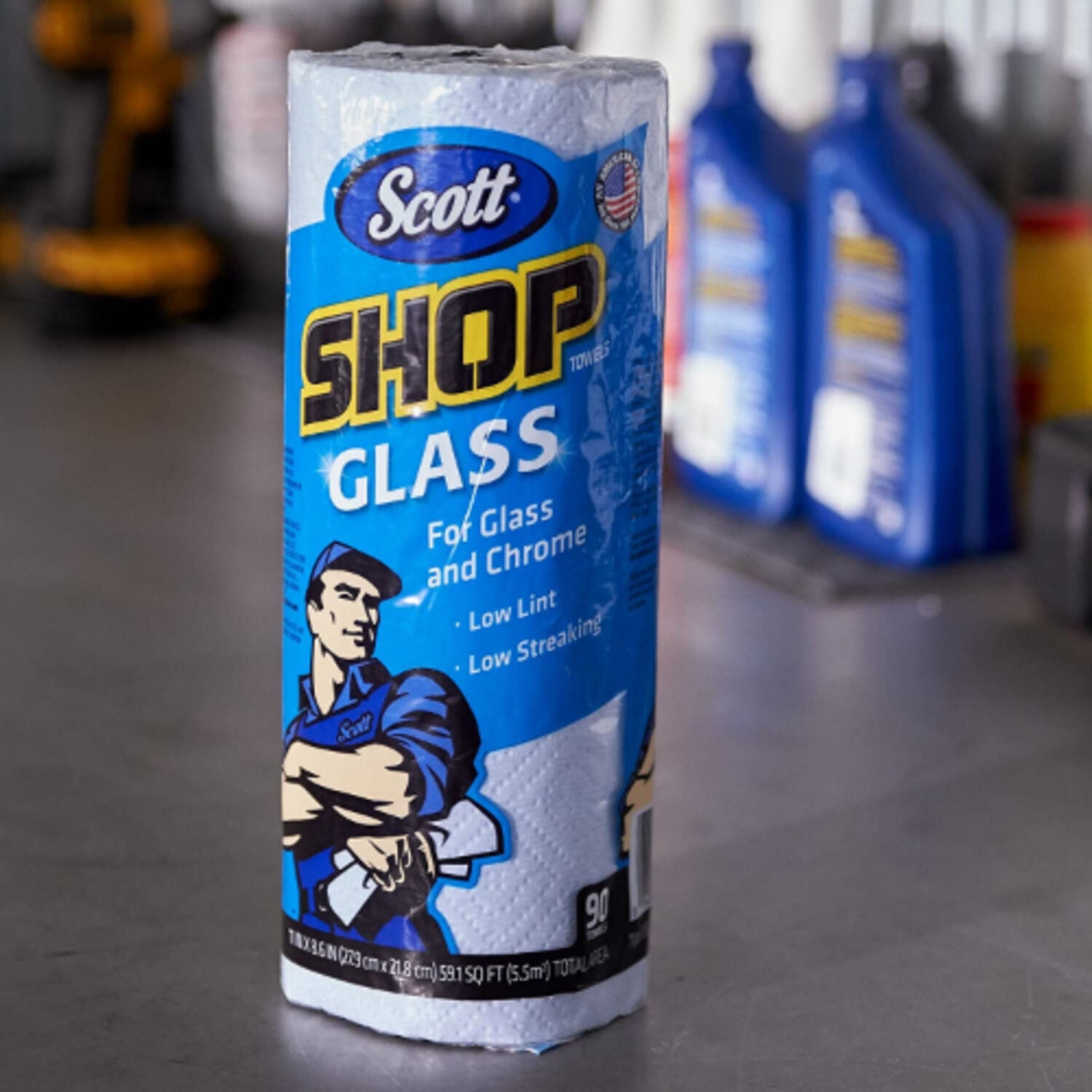 SCOTT - SCOTT GLASS TOWEL ROLL BLU 90CT